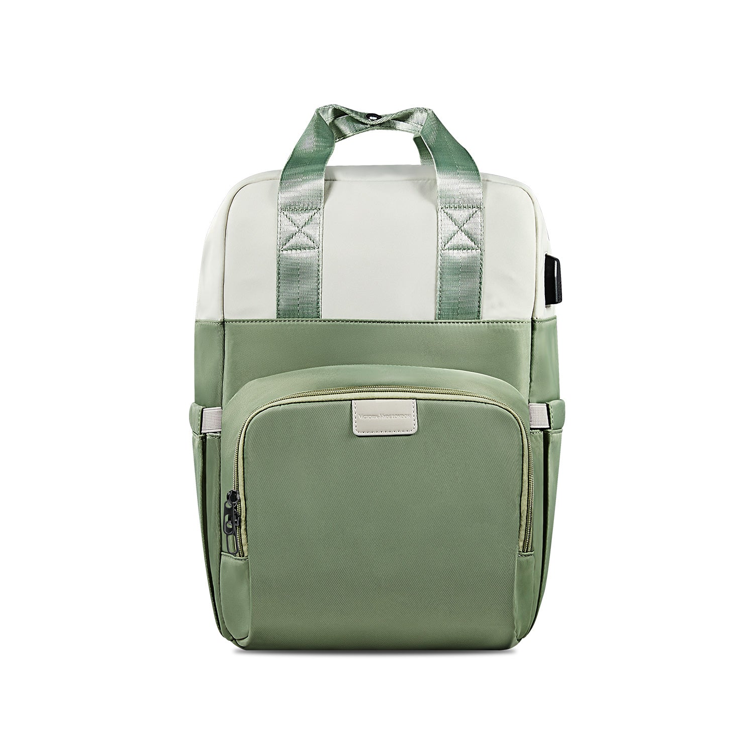 Victoria Hyde London Rowina backpack – nylon laptop backpack with silk lining, 30.5x45x16 cm, 0.85 kg, modern commuter bag.