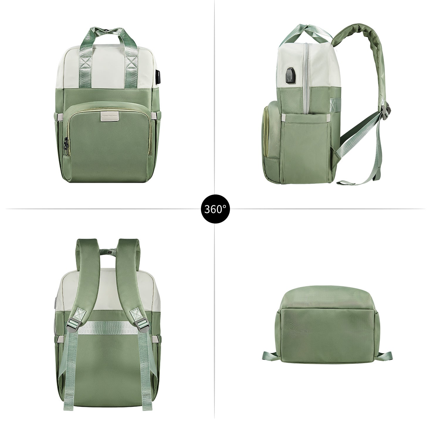 Victoria Hyde London Rowina backpack – nylon laptop backpack with silk lining, 30.5x45x16 cm, 0.85 kg, modern commuter bag.