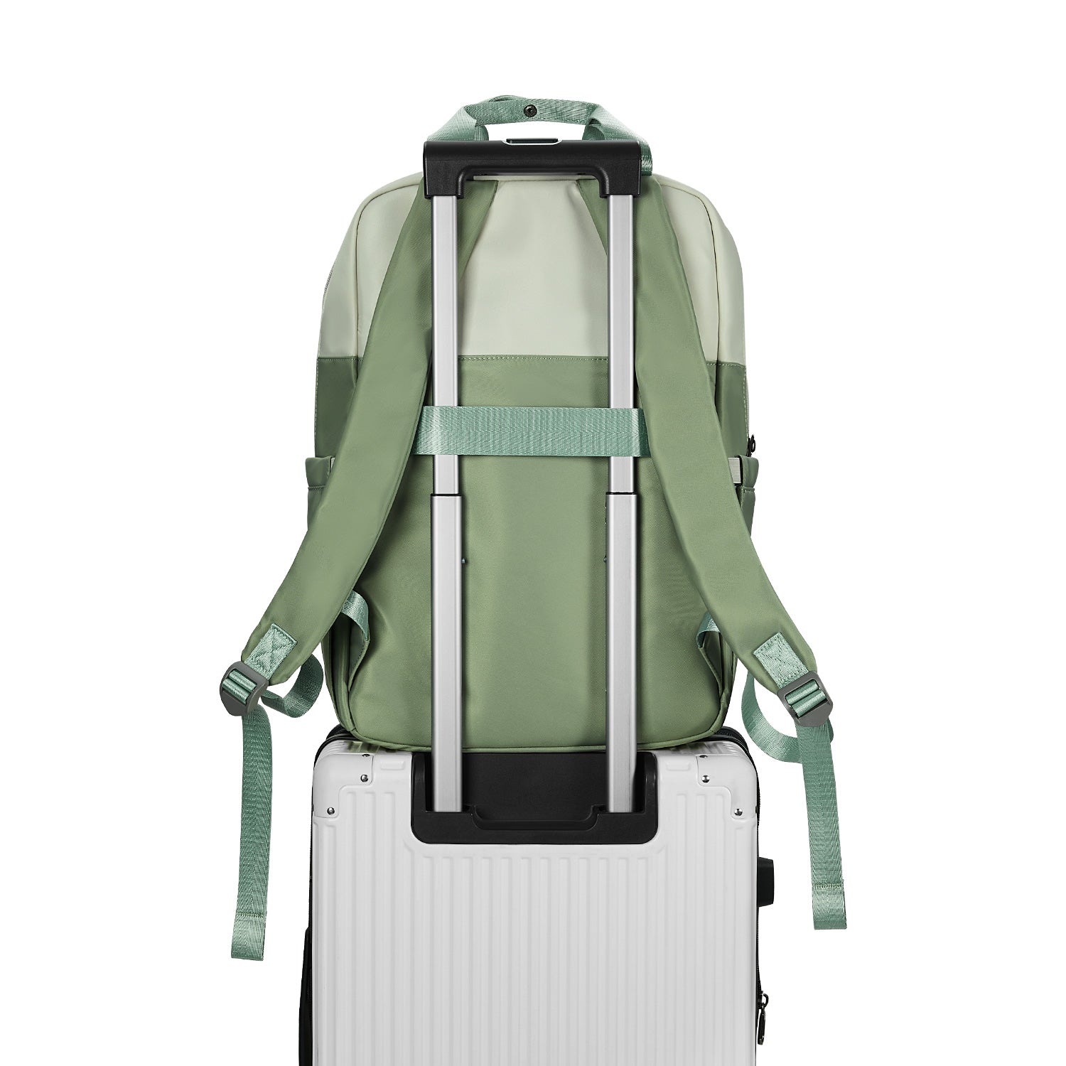 Victoria Hyde London Rowina backpack – nylon laptop backpack with silk lining, 30.5x45x16 cm, 0.85 kg, modern commuter bag.
