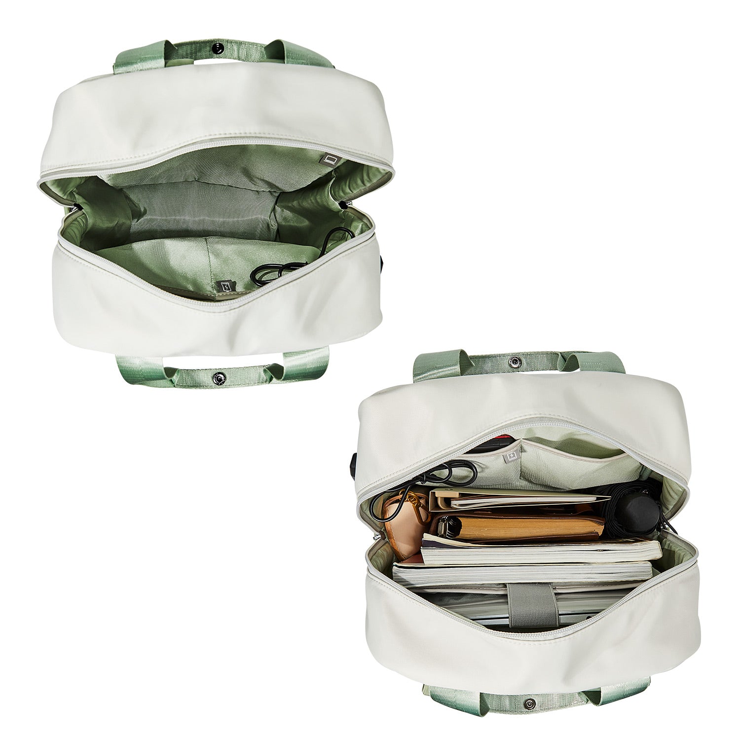 Victoria Hyde London Rowina backpack – nylon laptop backpack with silk lining, 30.5x45x16 cm, 0.85 kg, modern commuter bag.