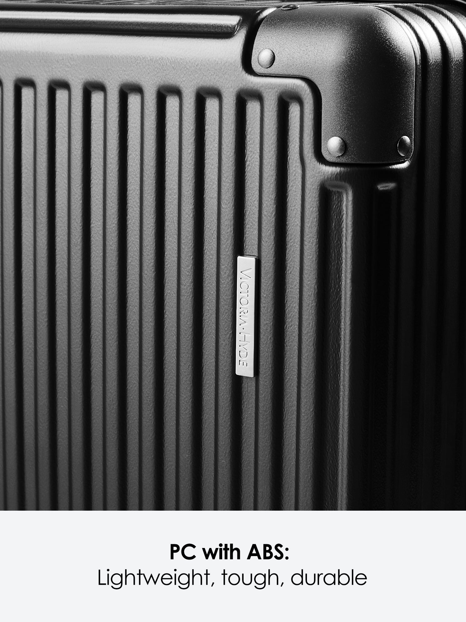 Victoria Hyde Dexter Trolley – compact polycarbonate suitcase with TSA lock, durable handles, lightweight design for comfortable travel.