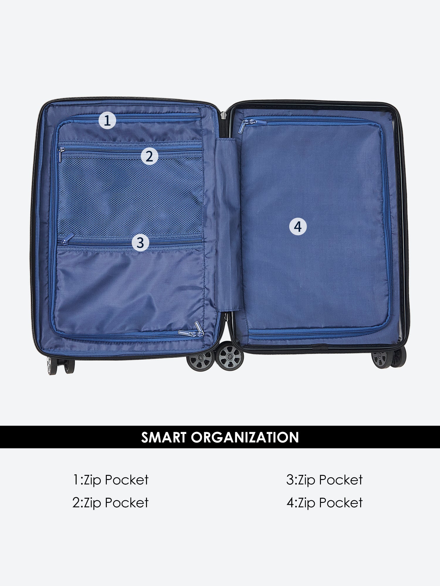 Victoria Hyde Dexter Trolley – compact polycarbonate suitcase with TSA lock, durable handles, lightweight design for comfortable travel.