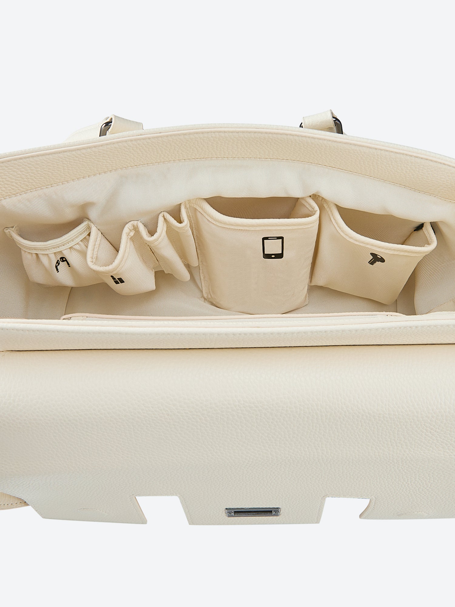 Victoria Hyde Jolene Small White new work bag – pure elegance, tablet compartment for 12.9", vegan leather, water-repellent, perfect for professional women.