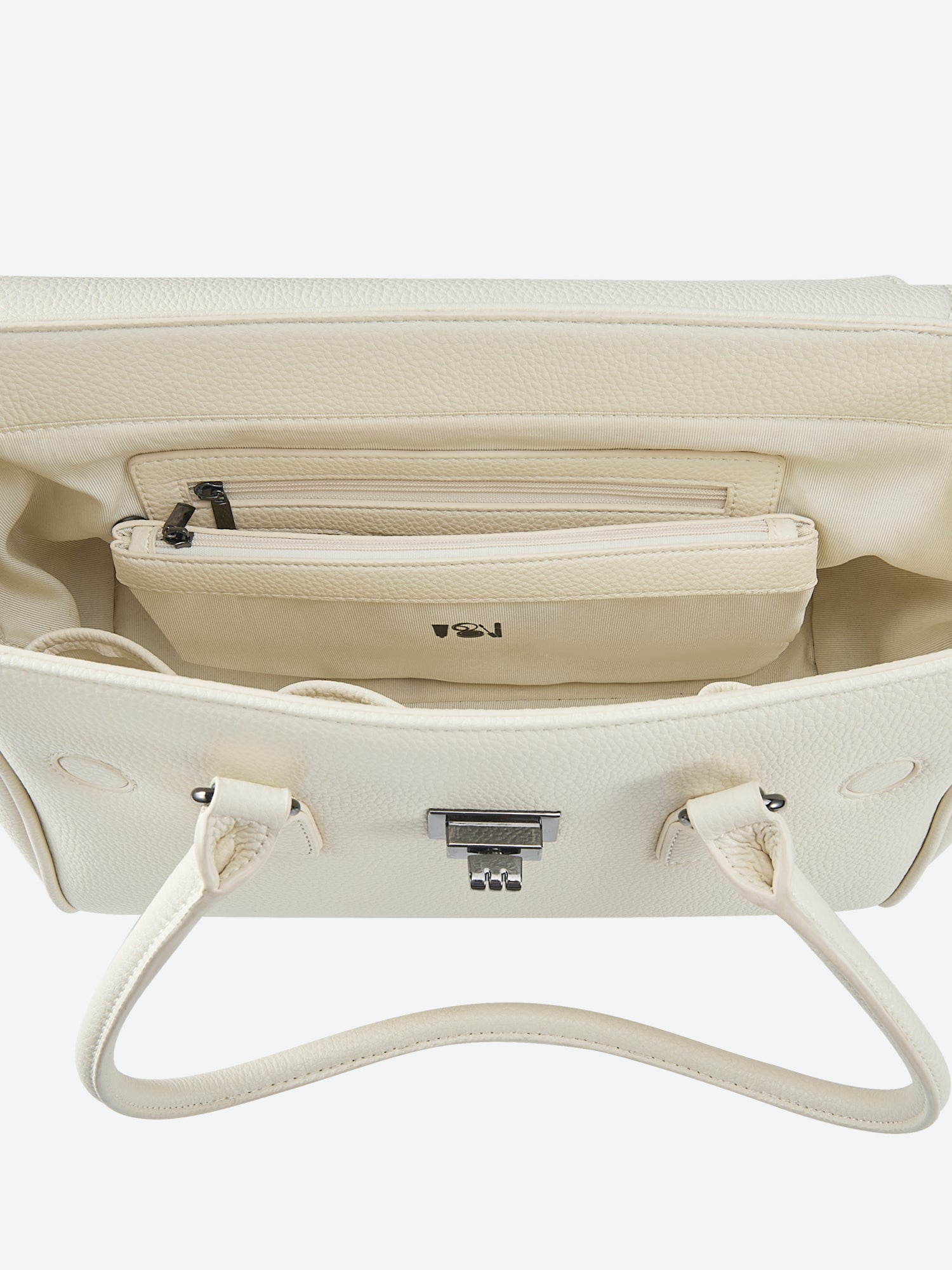 Victoria Hyde Jolene Small White new work bag – pure elegance, tablet compartment for 12.9", vegan leather, water-repellent, perfect for professional women.