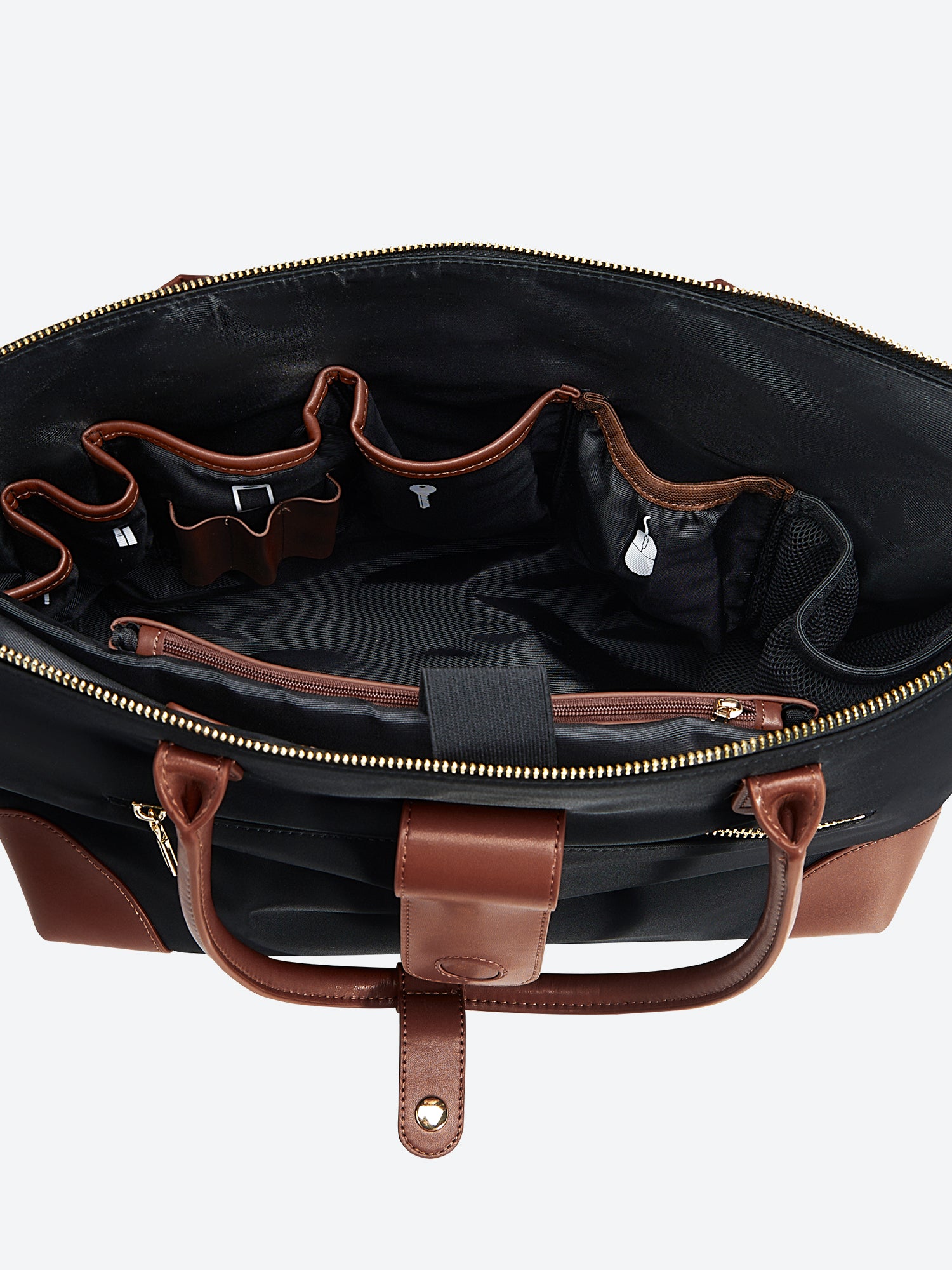 Victoria Hyde Eva Black new work bag – lightweight nylon, laptop/tablet compartment, smart organizer, vegan, water-repellent, scratch-resistant. Ideal for professional women.