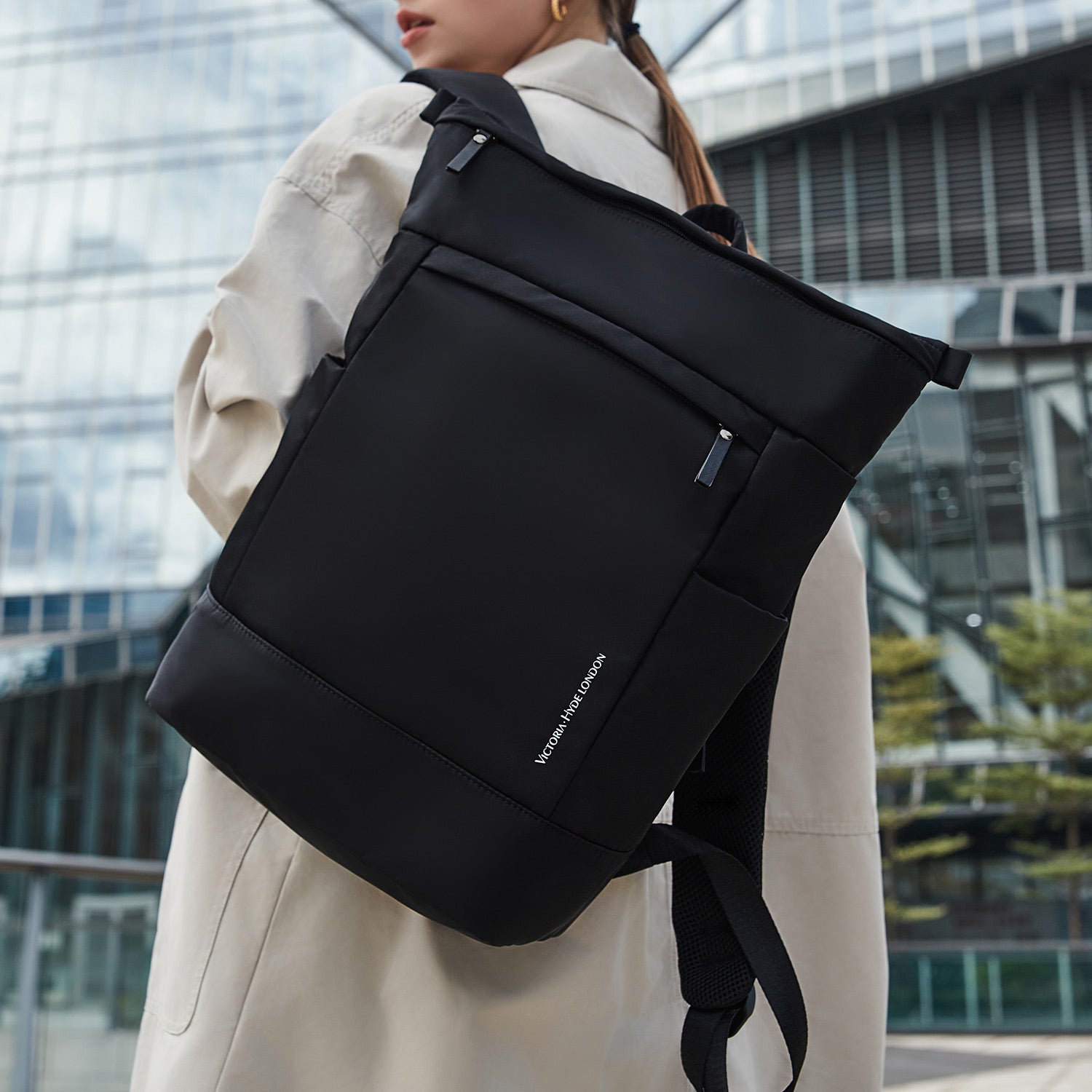 Backpack Wendy Large in Black – Victoria Hyde London