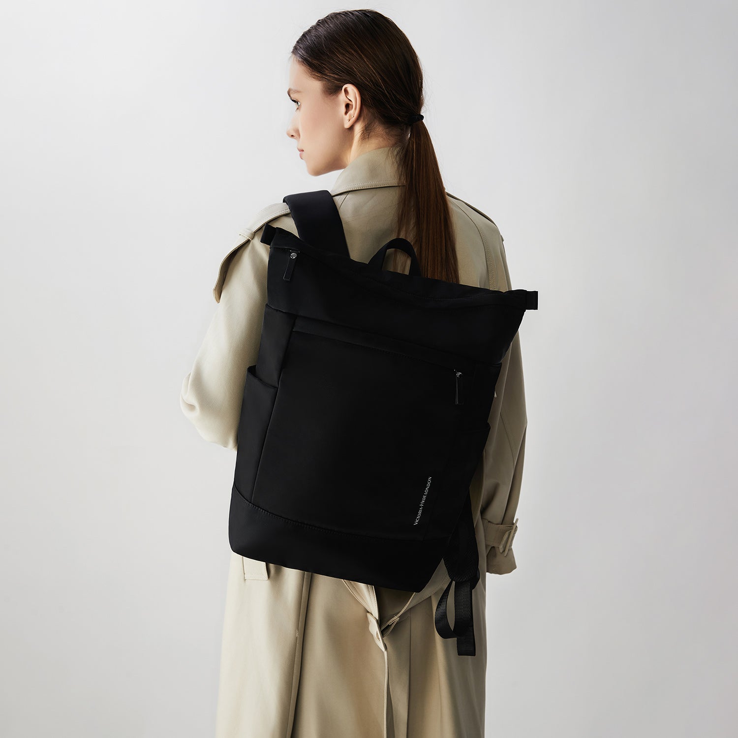 Laptop Rucksack Wendy Large in Schwarz | Victoria Hyde – Victoria