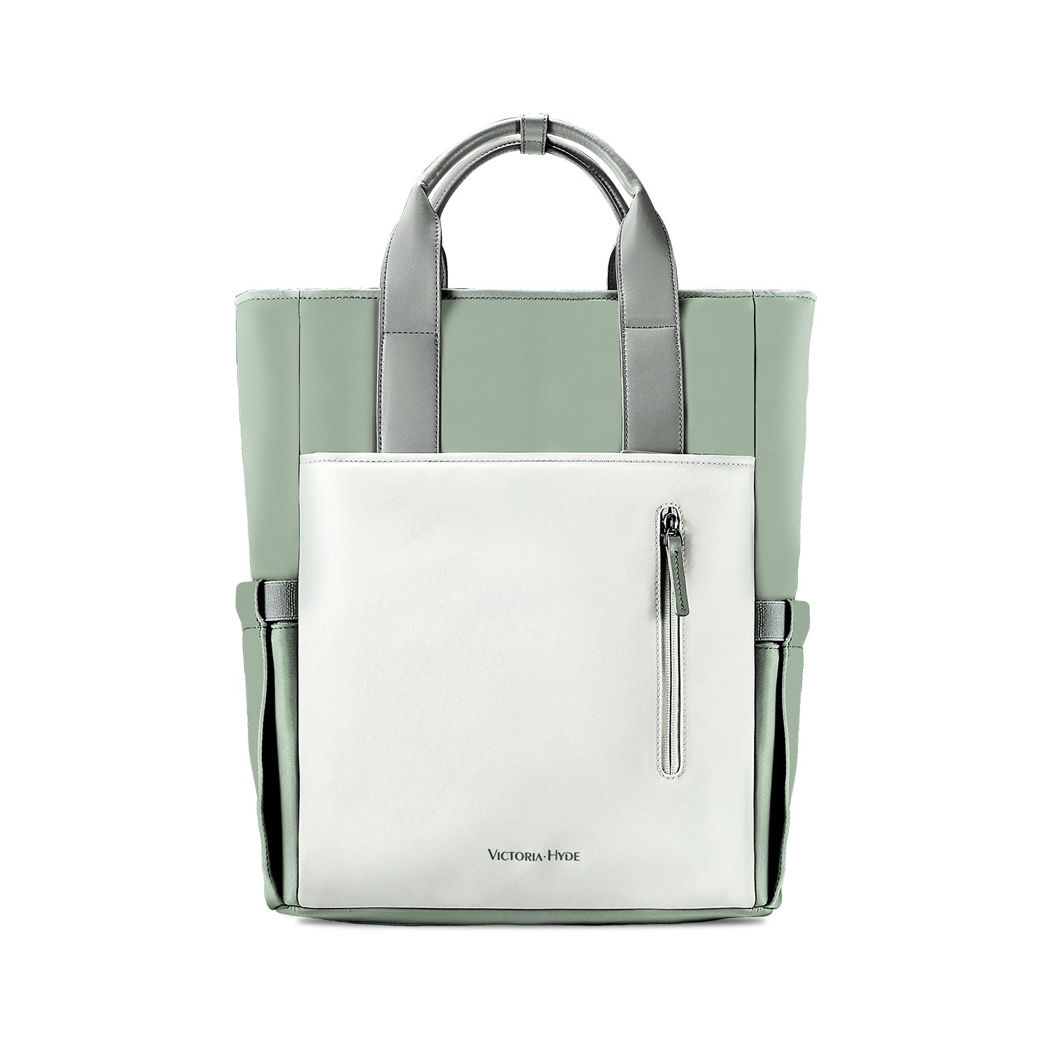Victoria Hyde London Lake work backpack – laptop compartment (15”), USB port, polyester, Shandong silk lining, elegant commuter bag.