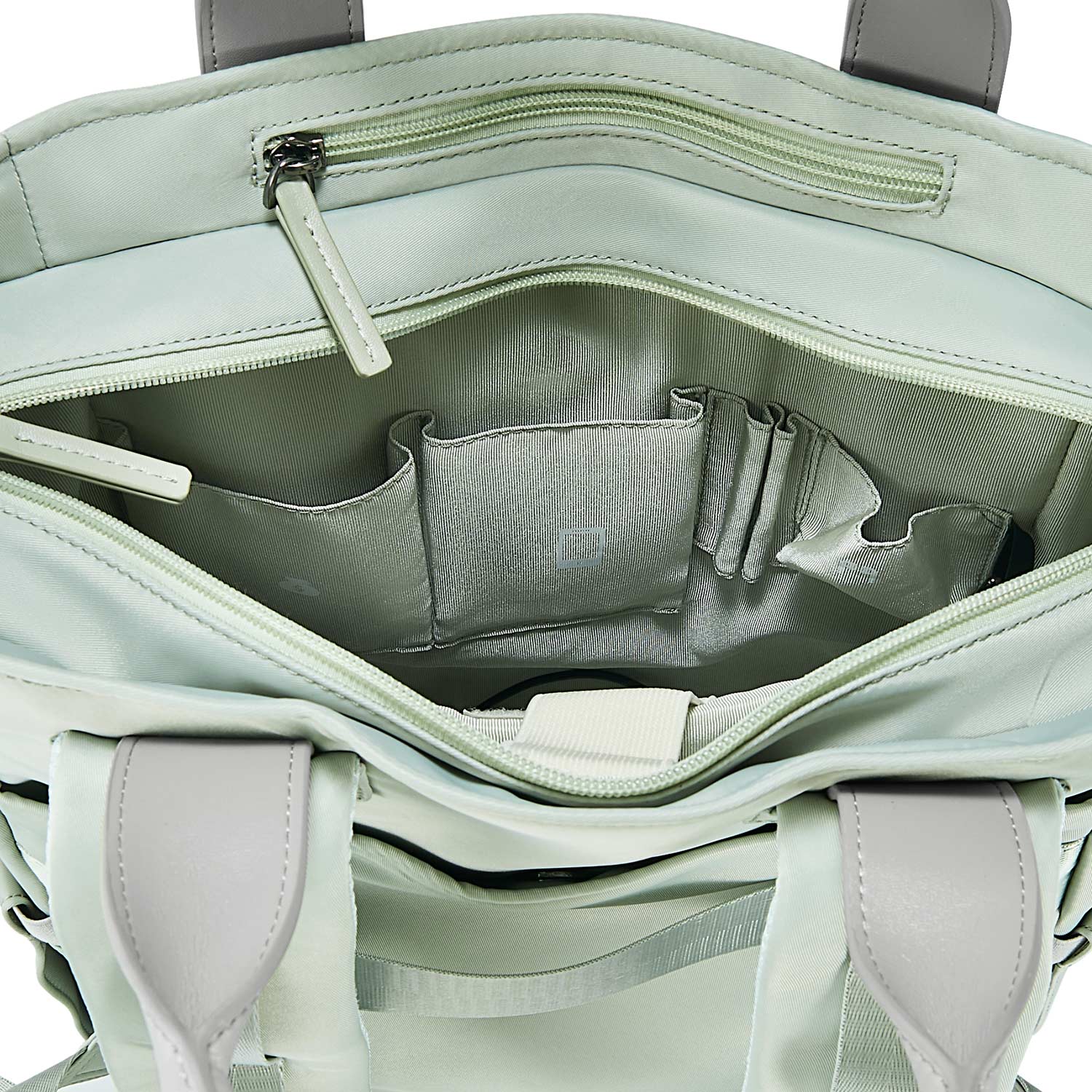 Victoria Hyde London Lake work backpack – laptop compartment (15”), USB port, polyester, Shandong silk lining, elegant commuter bag.