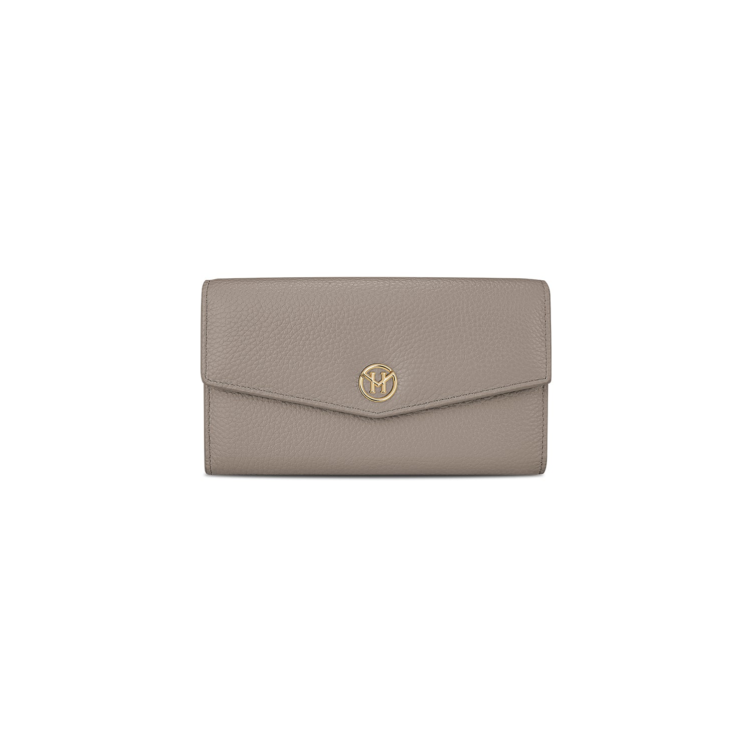 Victoria Hyde genuine leather multi-functional wallet – smooth full-grain leather, removable coin case, 14 card slots, bill compartments, elegant British design.