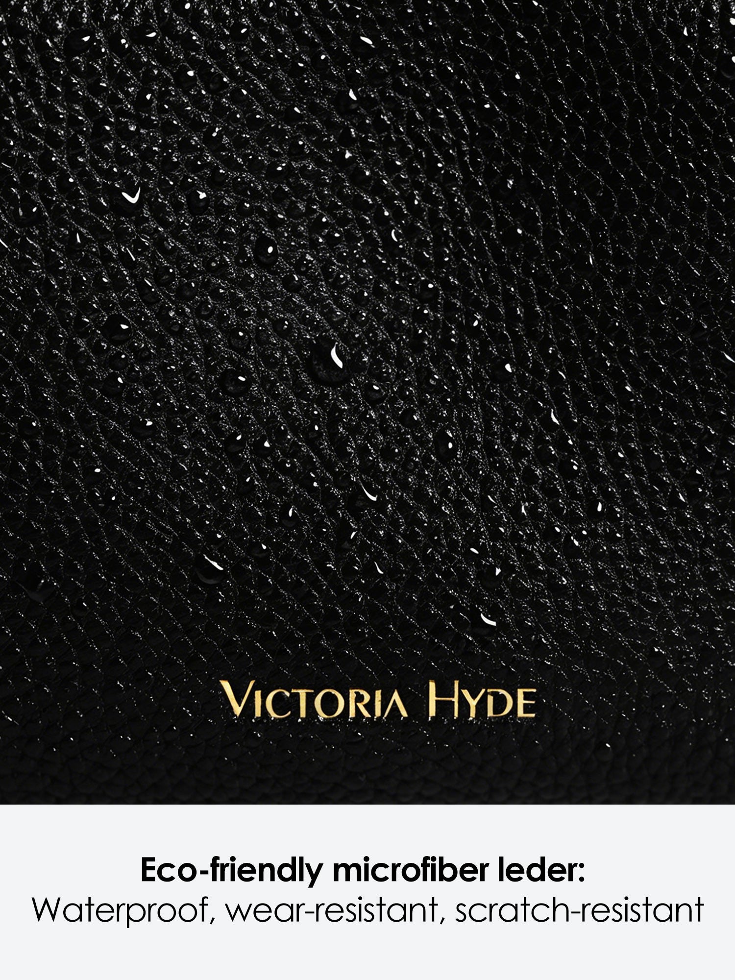 Victoria Hyde Antonia bag, light microfiber, recycled lining, gold-tone hardware. Organized front pockets, card slot, slogan “Love what you do” – eco‑friendly and stylish.Victoria Hyde Antonia bag, light microfiber, recycled lining, gold-tone hardware. Organized front pockets, card slot, slogan “Love what you do” – eco‑friendly and stylish.