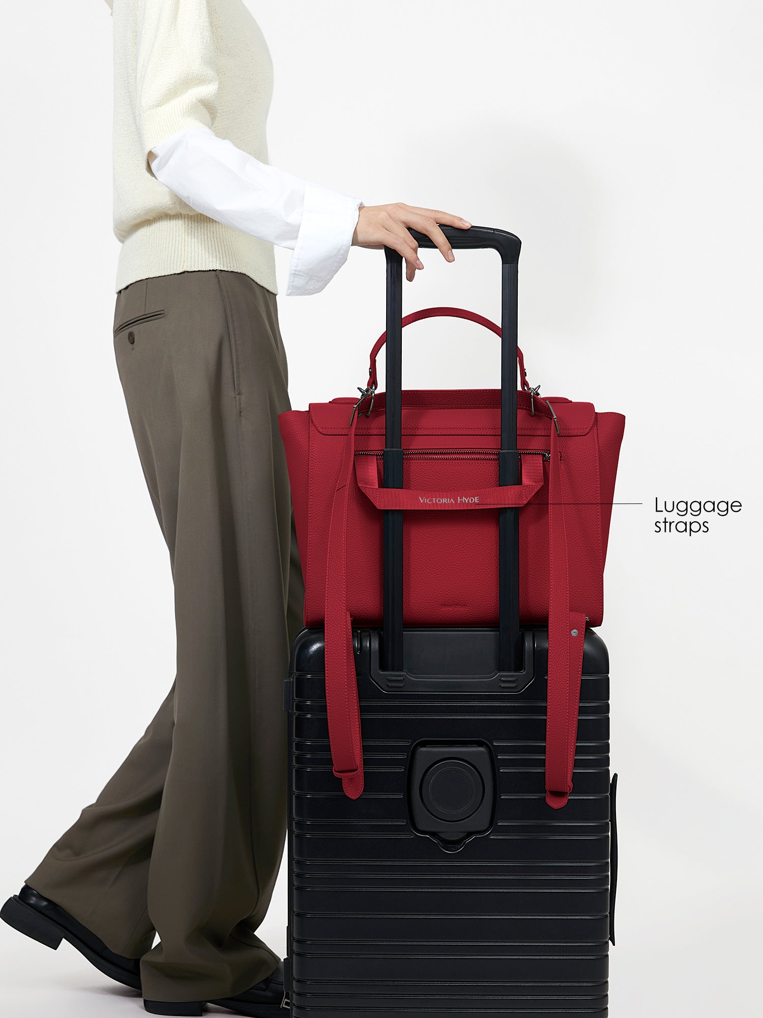 Victoria Hyde 2-in-1 convertible backpack: elegant handbag to practical backpack with detachable straps, microfiber leather, organized compartments, lightweight.