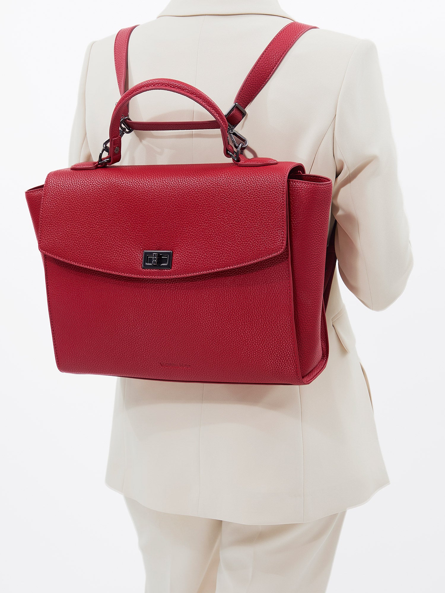 Victoria Hyde 2-in-1 convertible backpack: elegant handbag to practical backpack with detachable straps, microfiber leather, organized compartments, lightweight.