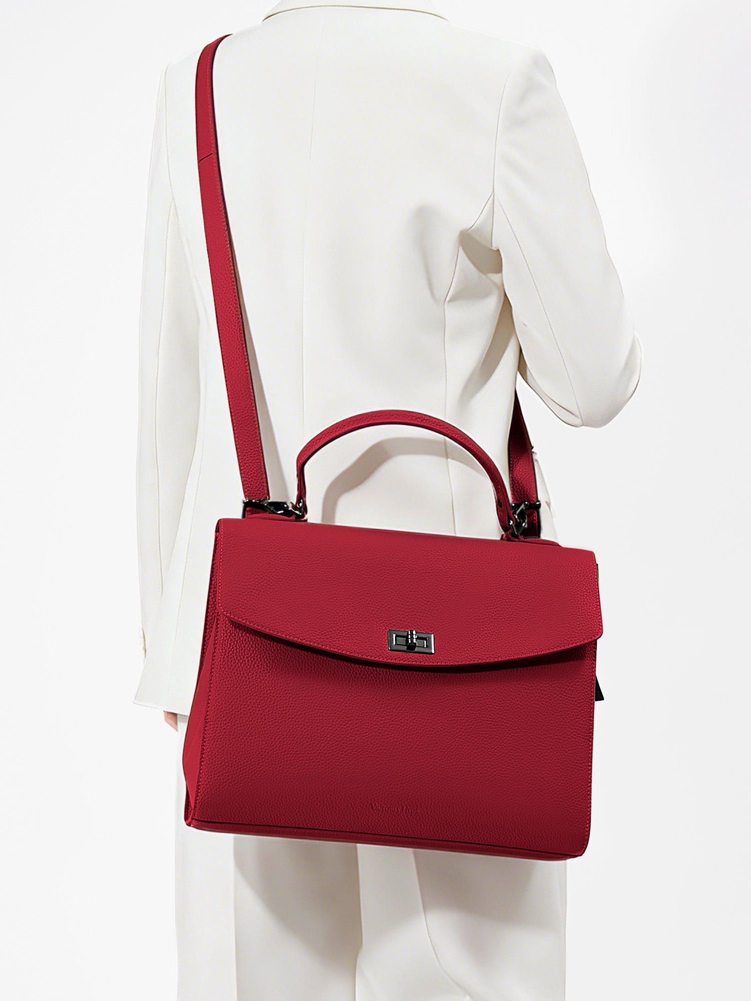 Victoria Hyde 2-in-1 convertible backpack: elegant handbag to practical backpack with detachable straps, microfiber leather, organized compartments, lightweight.