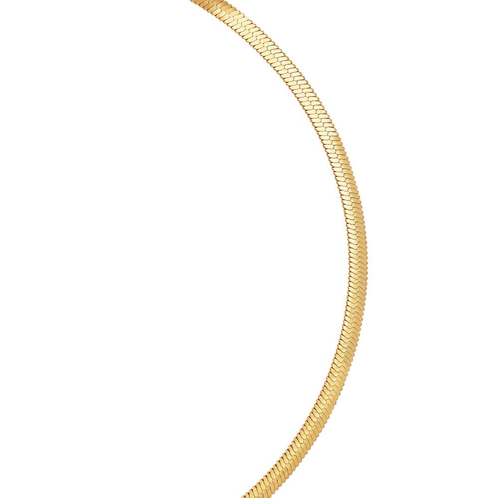 Victoria Hyde, Halskette, VH80091F, Lamia, Light Gold, Details;Victoria Hyde Lamia light gold snake necklace – stainless steel, 400mm+50mm adjustable length, elegant and modern design for daily wear.