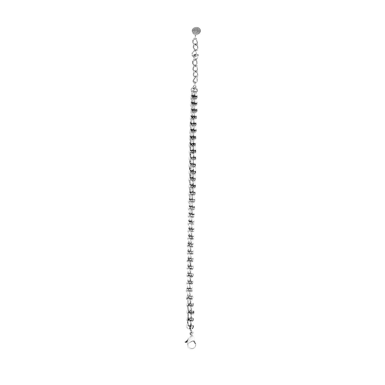 Minimalist Victoria Hyde silver bracelet for men. Timeless, lightweight elegance for casual or formal wear. Perfect understated accessory.