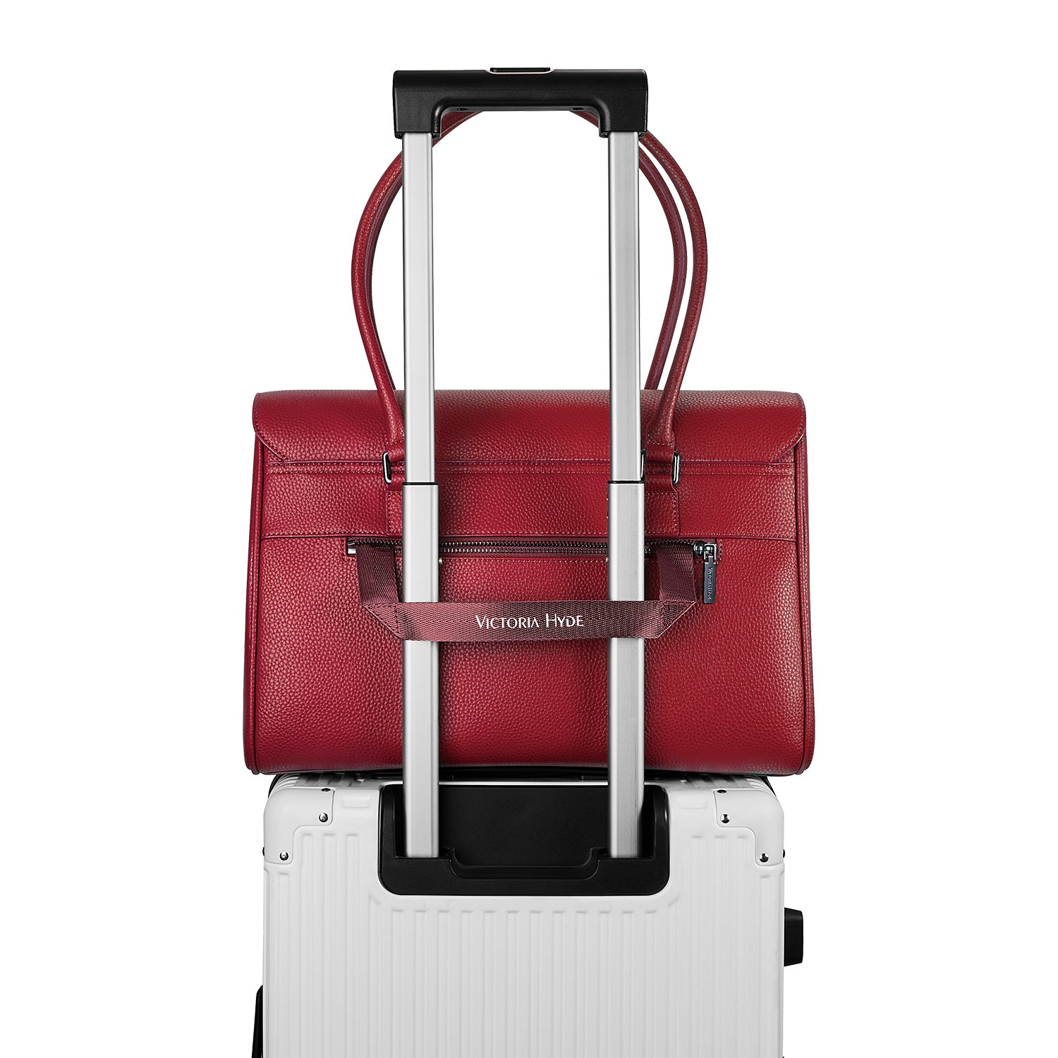 New Work Bag Jolene Garnet Red modern work bag sustainable tote bag with laptop compartment for women in business