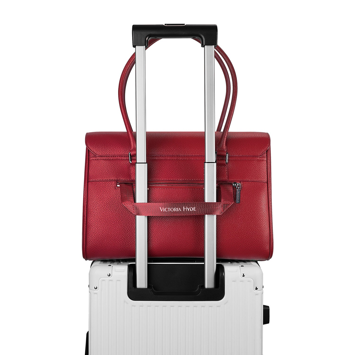 New Work Bag Jolene Garnet Red modern work bag sustainable tote bag with laptop compartment for women in business
