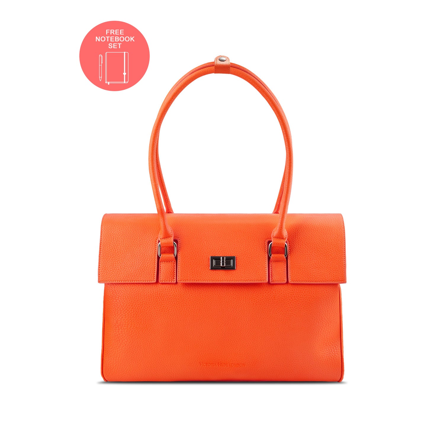 New Work Bag Jolene Orange modern work bag sustainable tote bag with laptop compartment for women in business