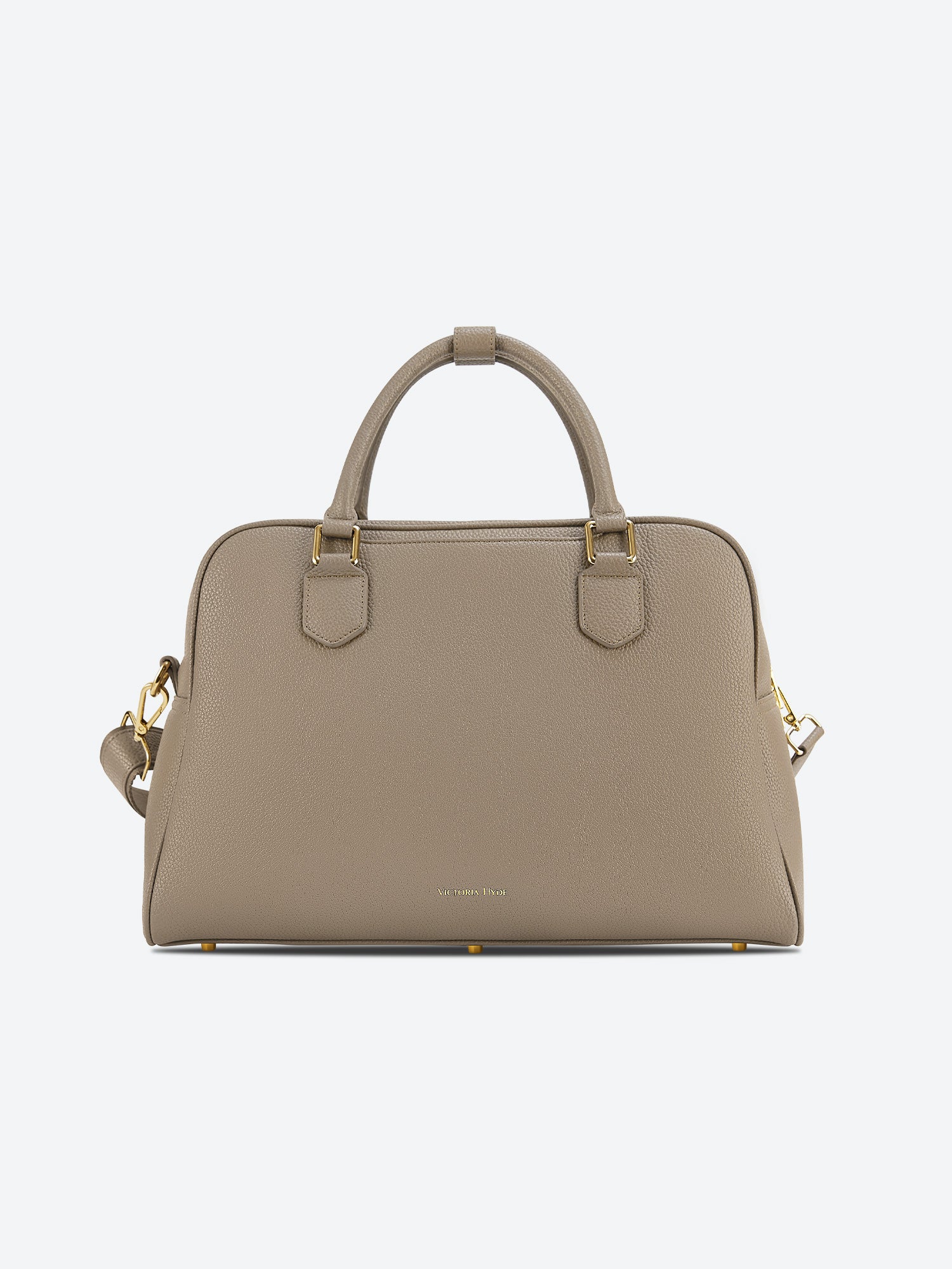Victoria Hyde Amal 3-in-1 convertible laptop backpack in beige, stylish vegan leather business bag for women, fits up to 14-inch laptops.