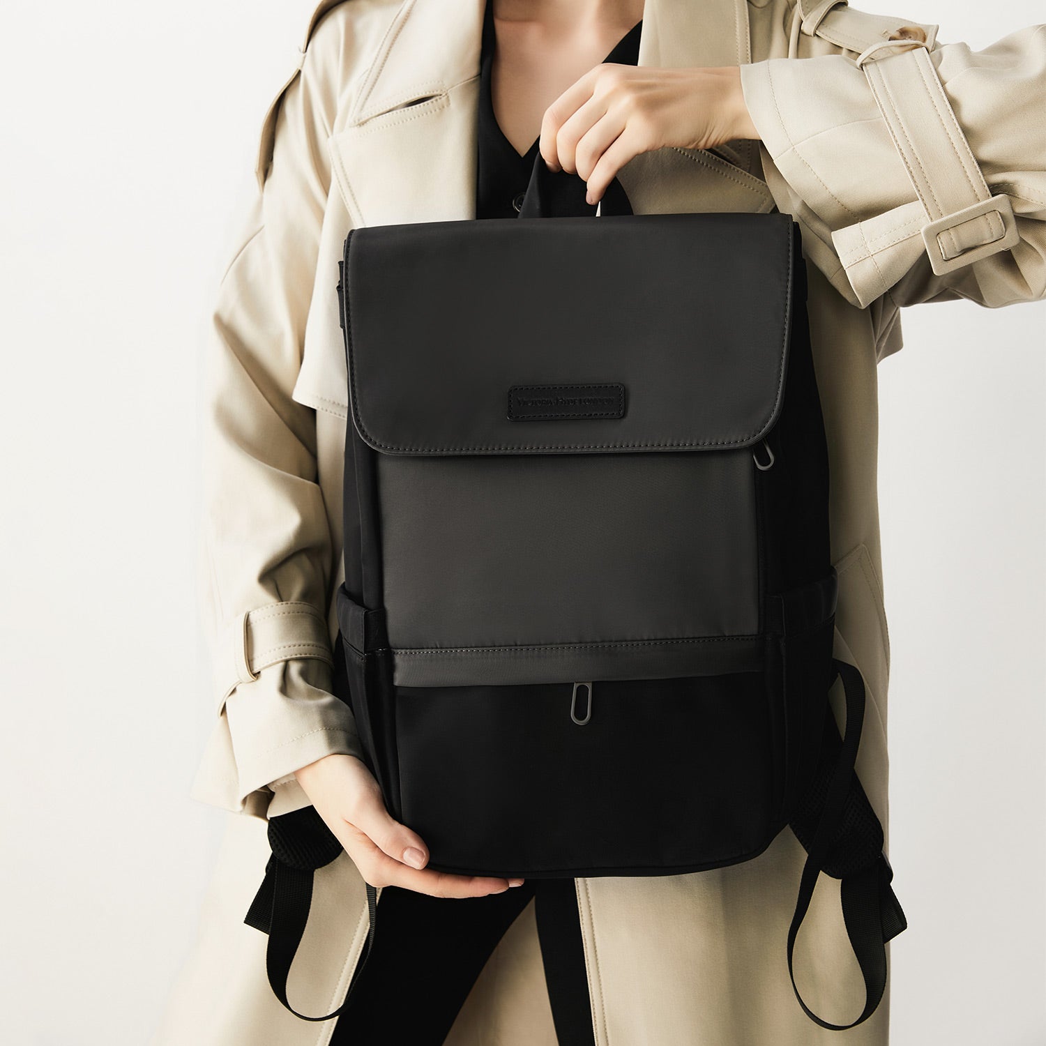 Eleganter Business Rucksack Carlos in Schwarz | Victoria Hyde