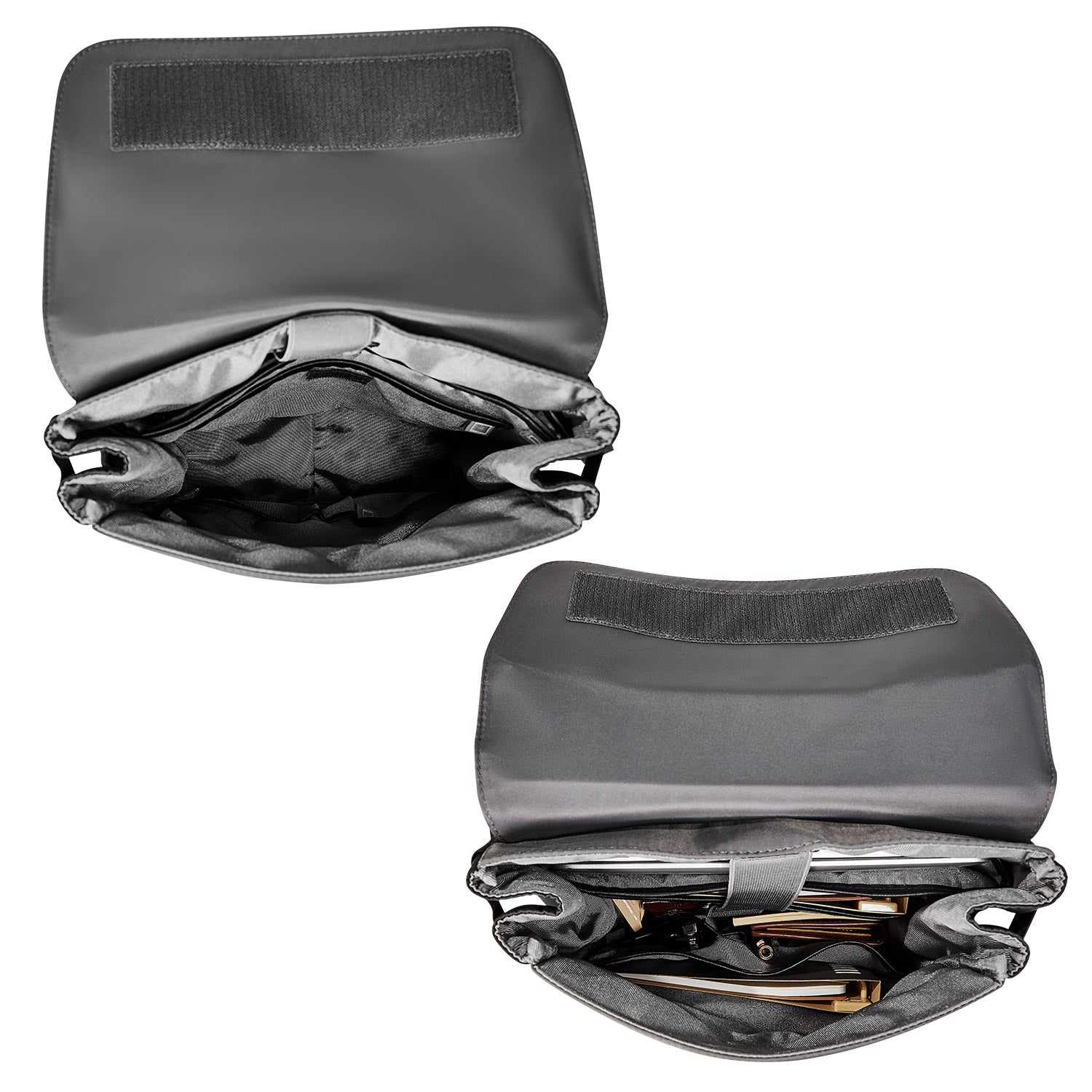 Victoria Hyde London Carlos work backpack – nylon, laptop compartment, organizer, silver hardware, 31x46x15 cm, 0.9 kg, for professionals.