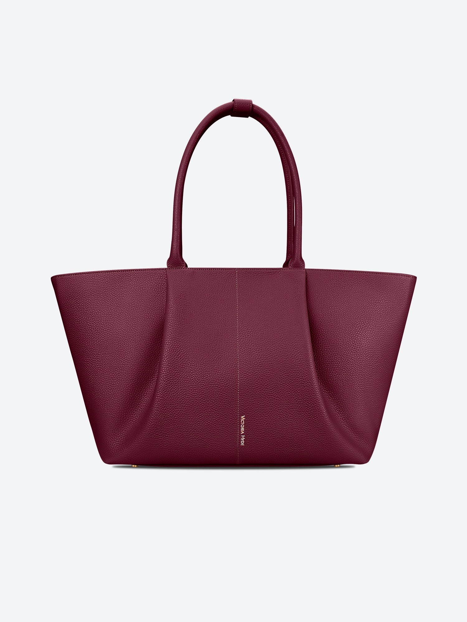 Victoria Hyde Ada laptop handbag in red, stylish vegan leather business bag for women, featuring a padded compartment for up to 16-inch laptops.