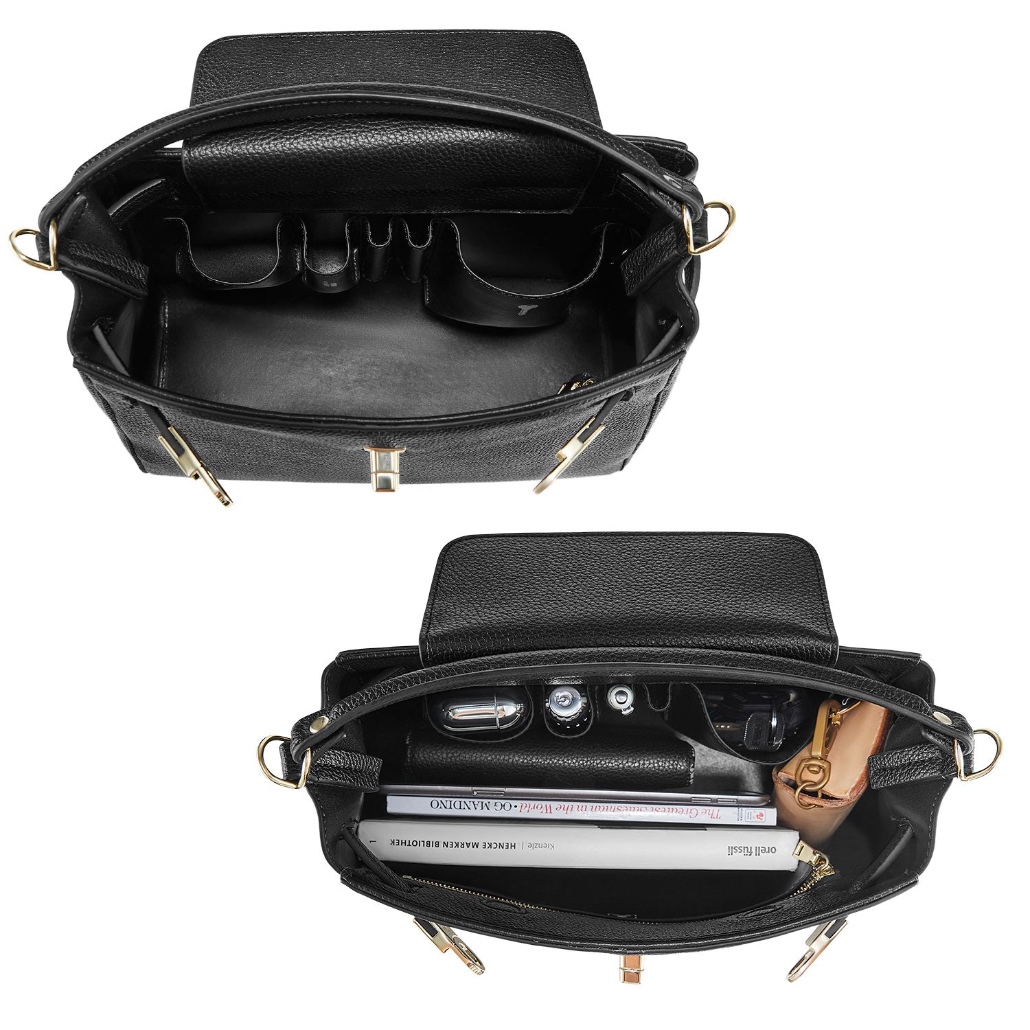 Elegante Business Handtasche Victoria III in Schwarz | Victoria