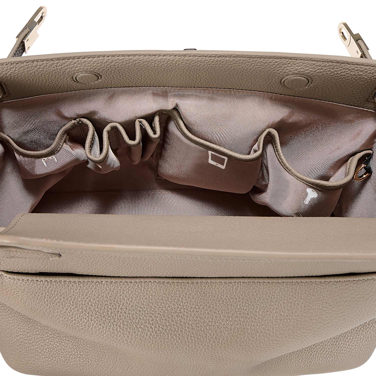 Victoria Hyde Alla business shoulder bag – gold turn-lock, PU leather, organizer pockets, removable pouch, 32x23.5x17 cm, for modern working women.