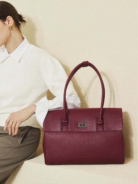 New Work Bag Jolene weinrot modern work bag sustainable tote bag with laptop compartment for women in business