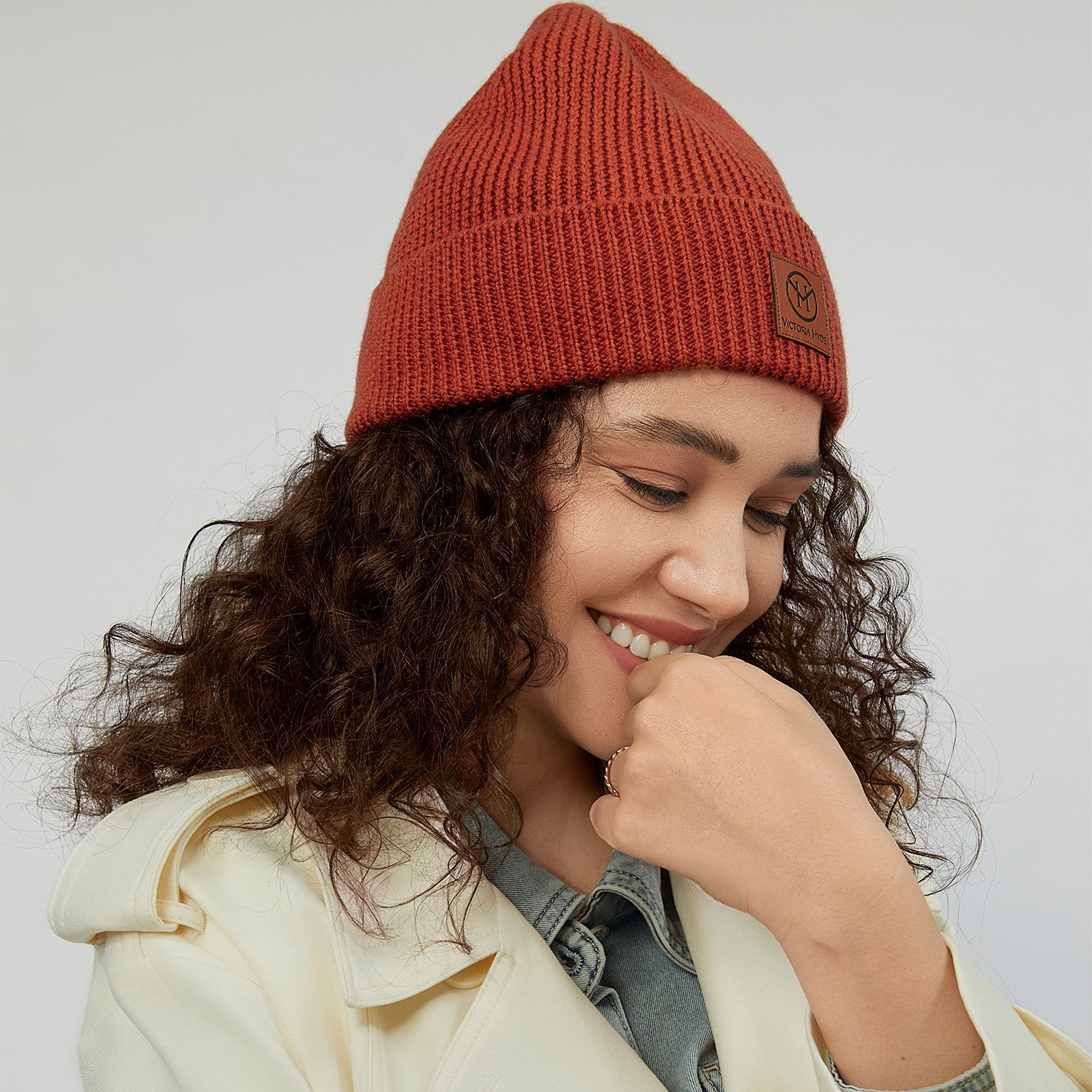 Wool hat Brendt in Reddish-brown for women in business