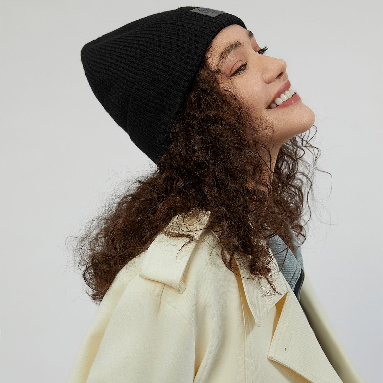 Wool hat Brendt in Black for women in business