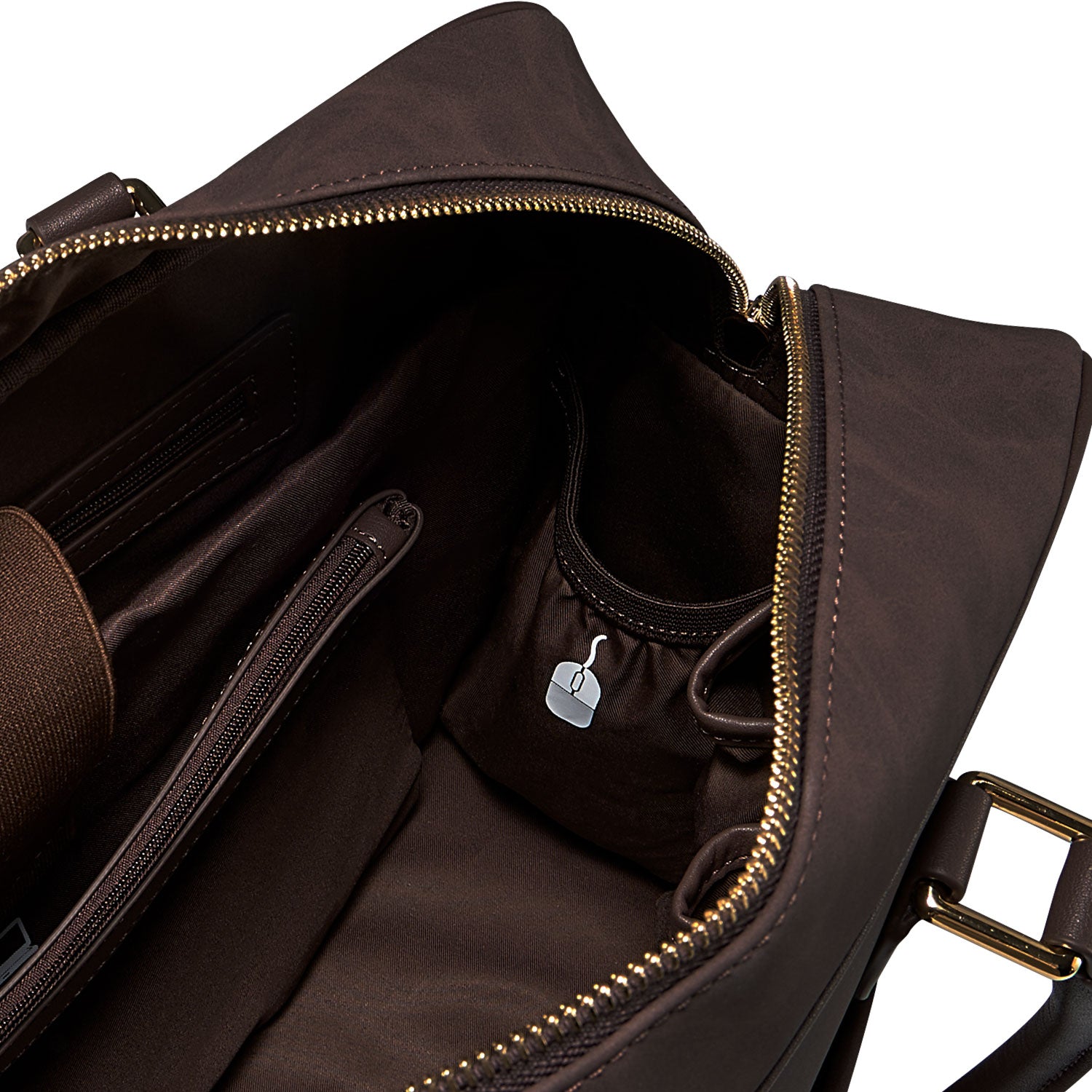 New Work Bag Margaret brown modern work bag sustainable tote bag with laptop compartment for women in business