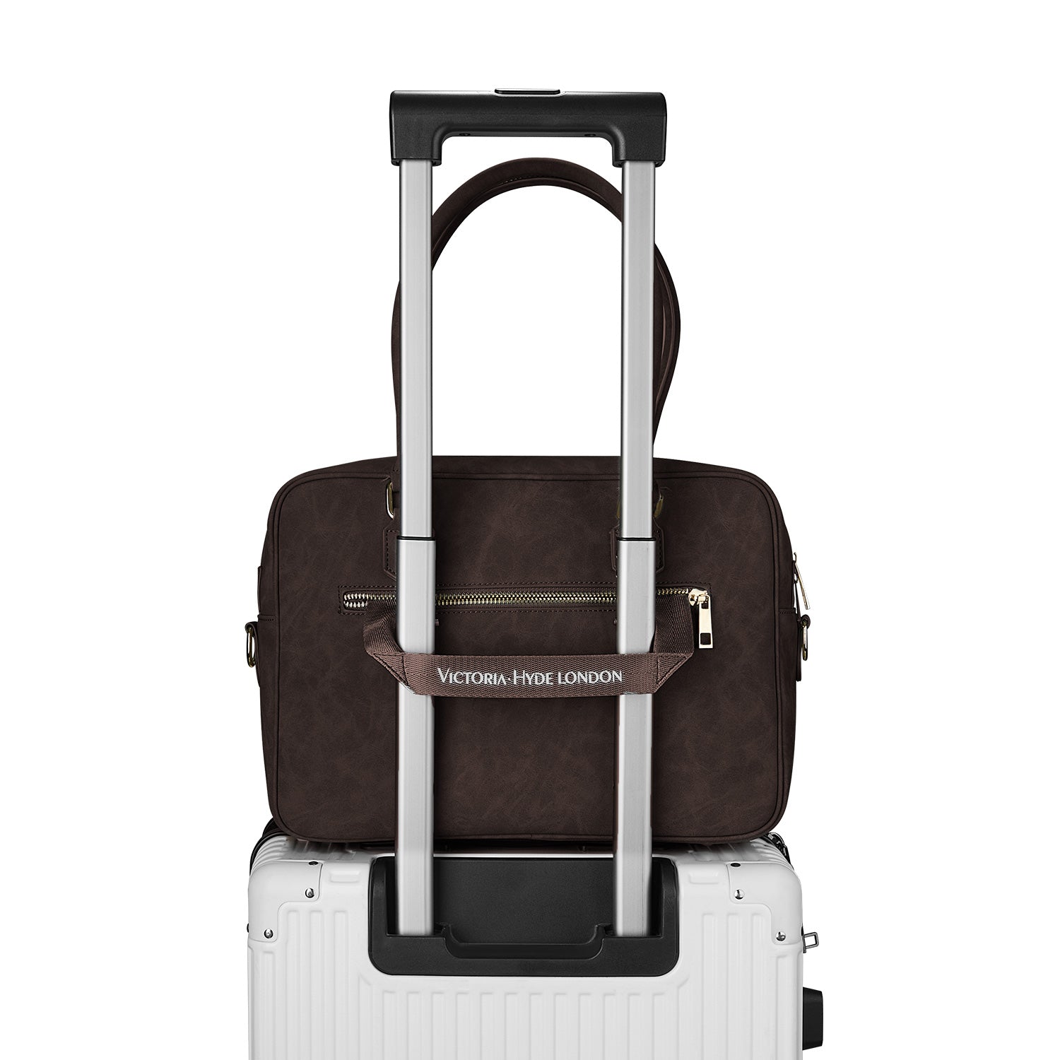 New Work Bag Margaret brown modern work bag sustainable tote bag with laptop compartment for women in business