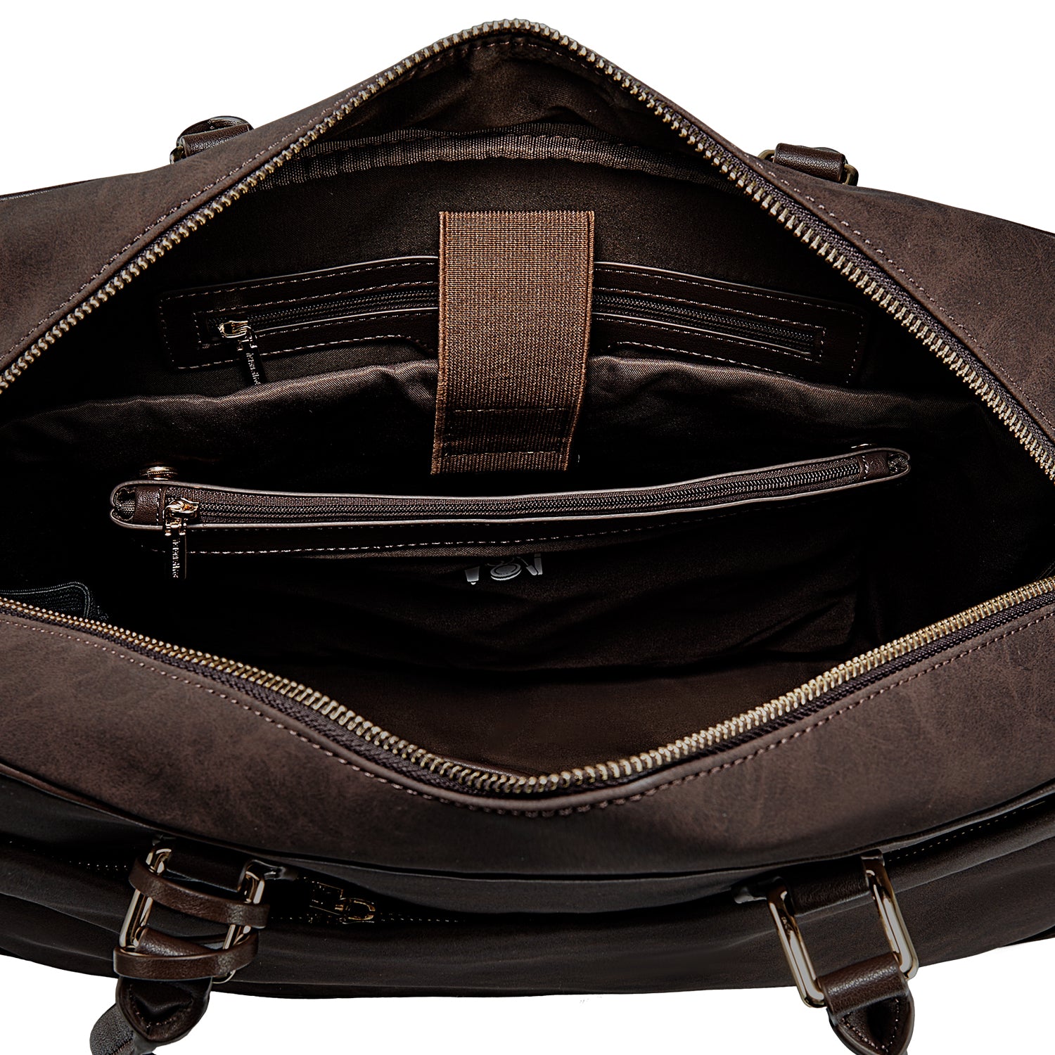 New Work Bag Margaret brown modern work bag sustainable tote bag with laptop compartment for women in business