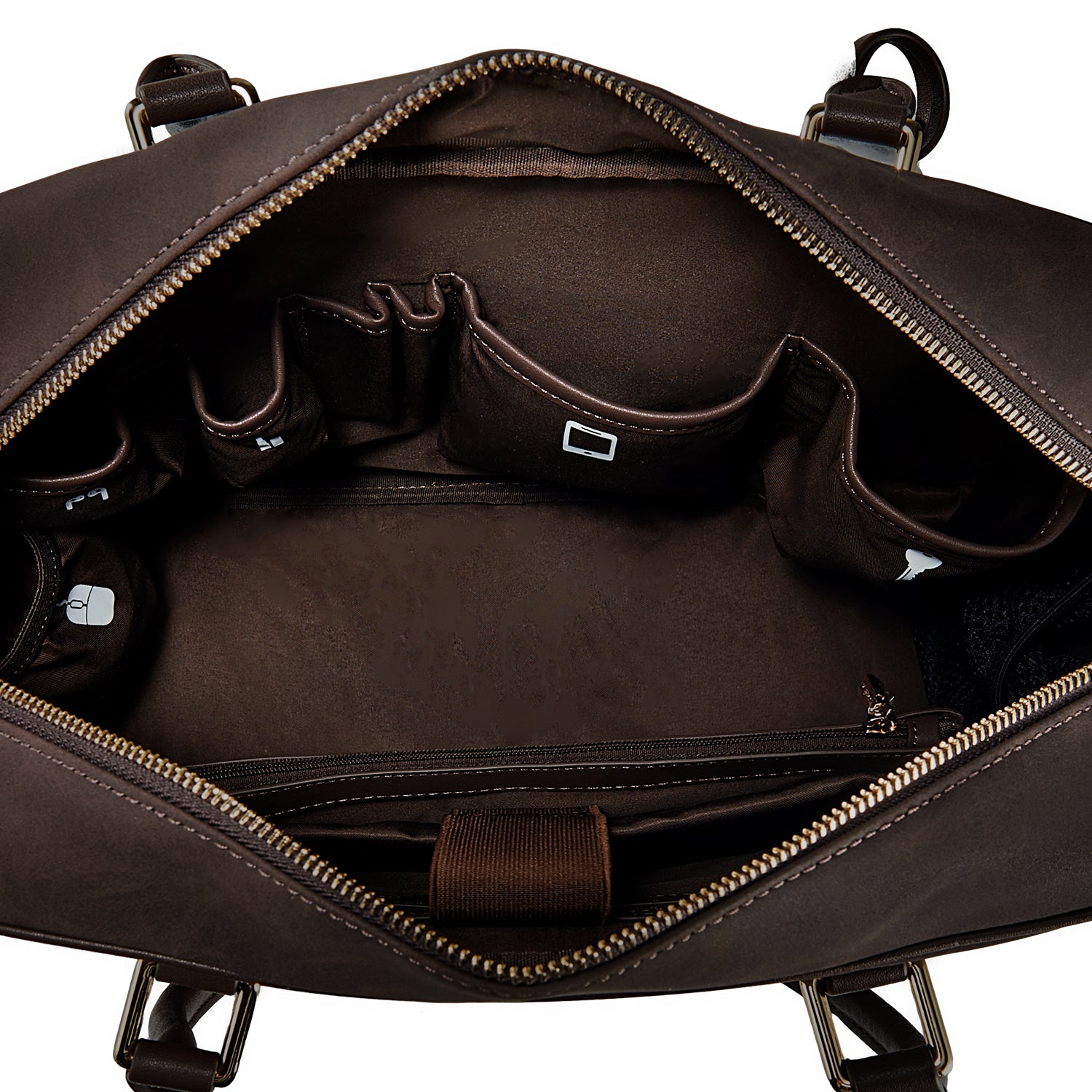 New Work Bag Margaret brown modern work bag sustainable tote bag with laptop compartment for women in business