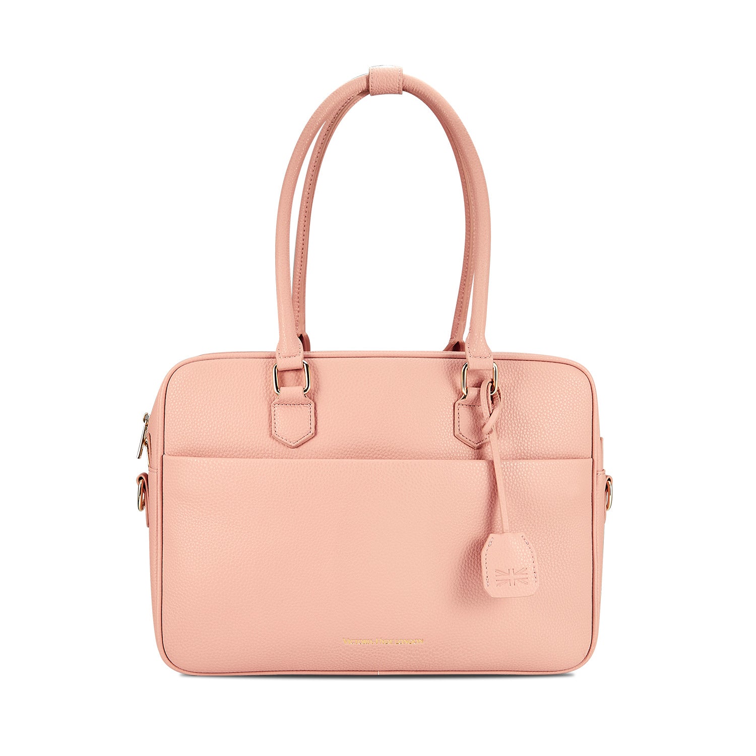 New Work Bag Margaret pink modern work bag sustainable tote bag with laptop compartment for women in business