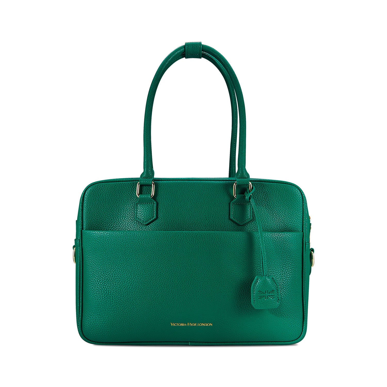 New Work Bag Margaret green modern work bag sustainable tote bag with laptop compartment for women in business