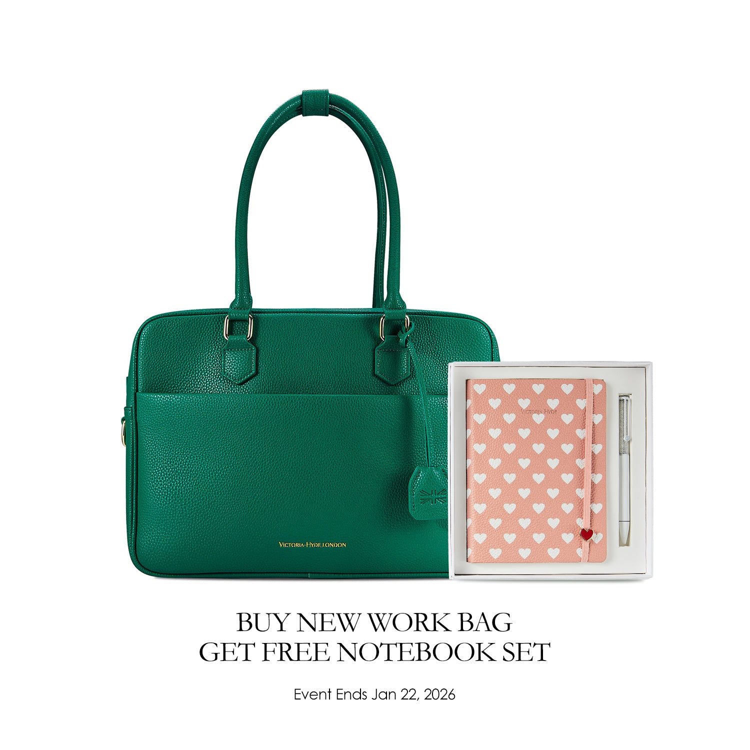 New Work Bag Margaret green modern work bag sustainable tote bag with laptop compartment for women in business