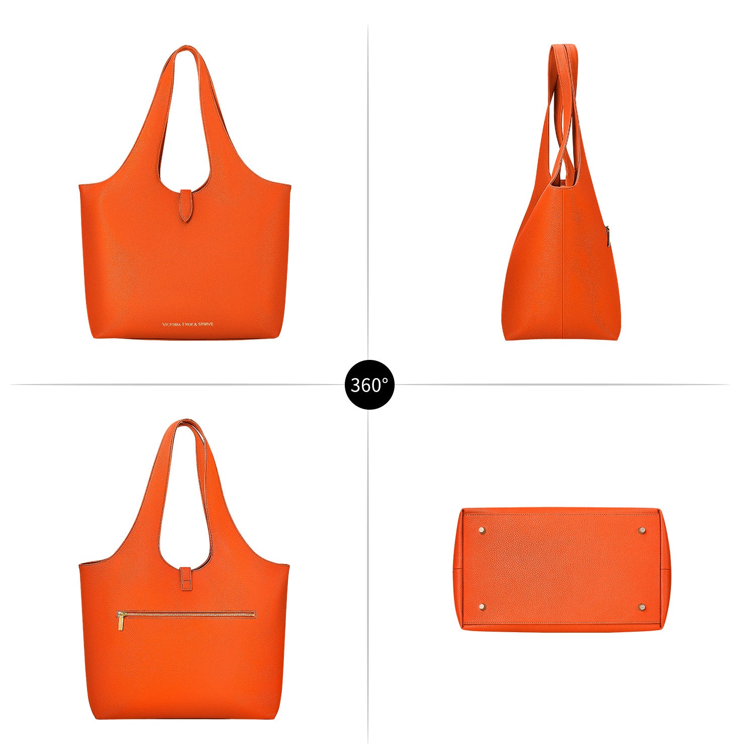 New Work Bag Strive Orange sustainable tote bag with laptop compartment for women in business