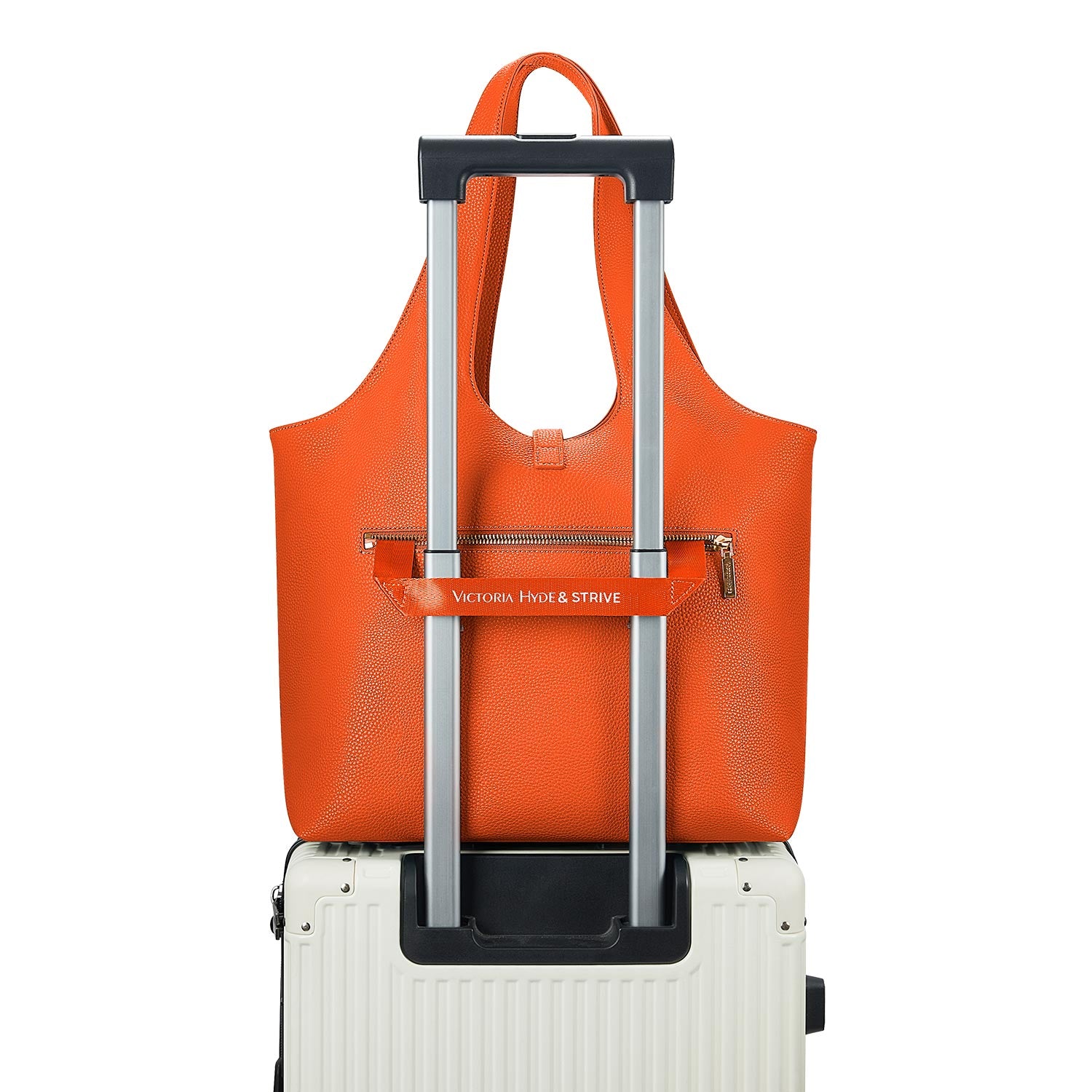 New Work Bag Strive Orange sustainable tote bag with laptop compartment for women in business