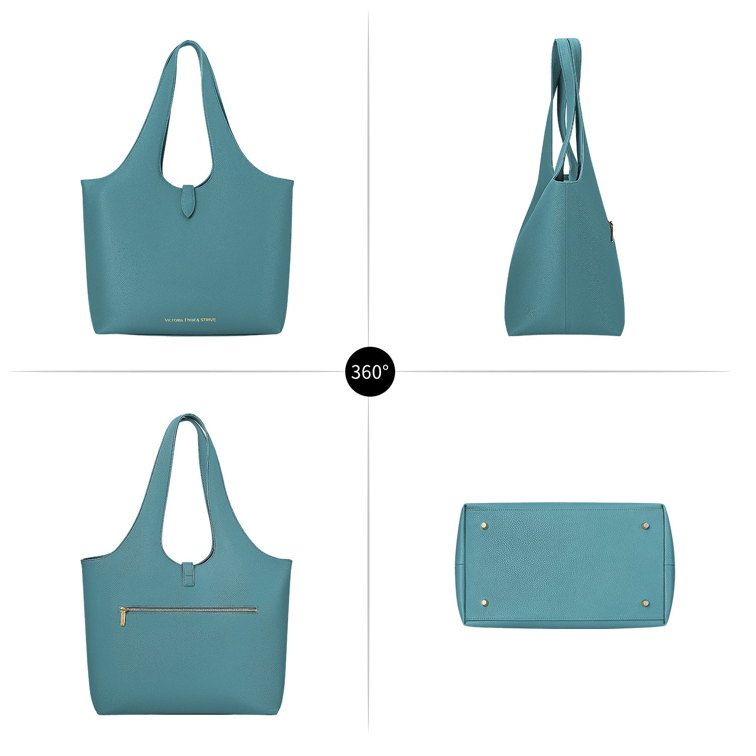 New Work Bag Strive Blue sustainable tote bag with laptop compartment for women in business