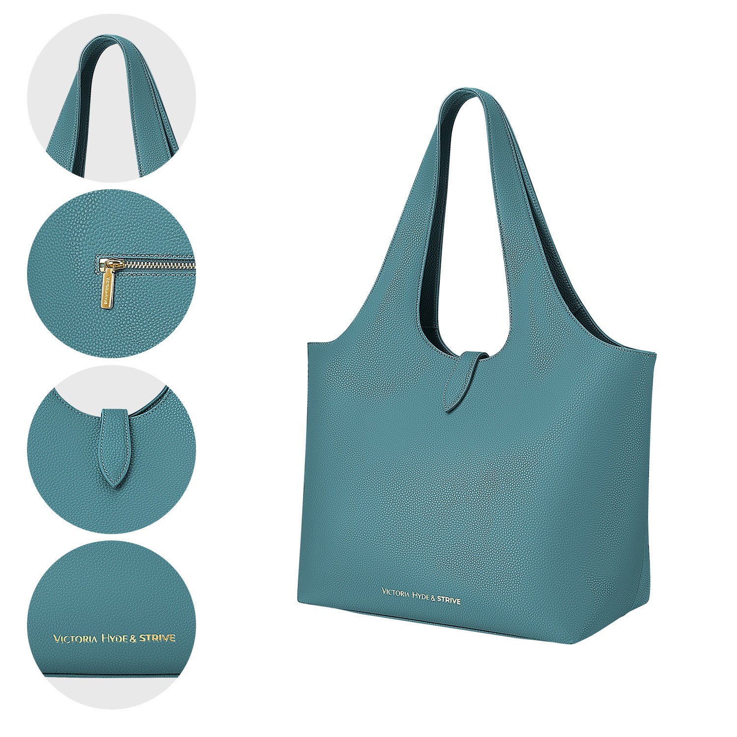New Work Bag Strive Blue sustainable tote bag with laptop compartment for women in business