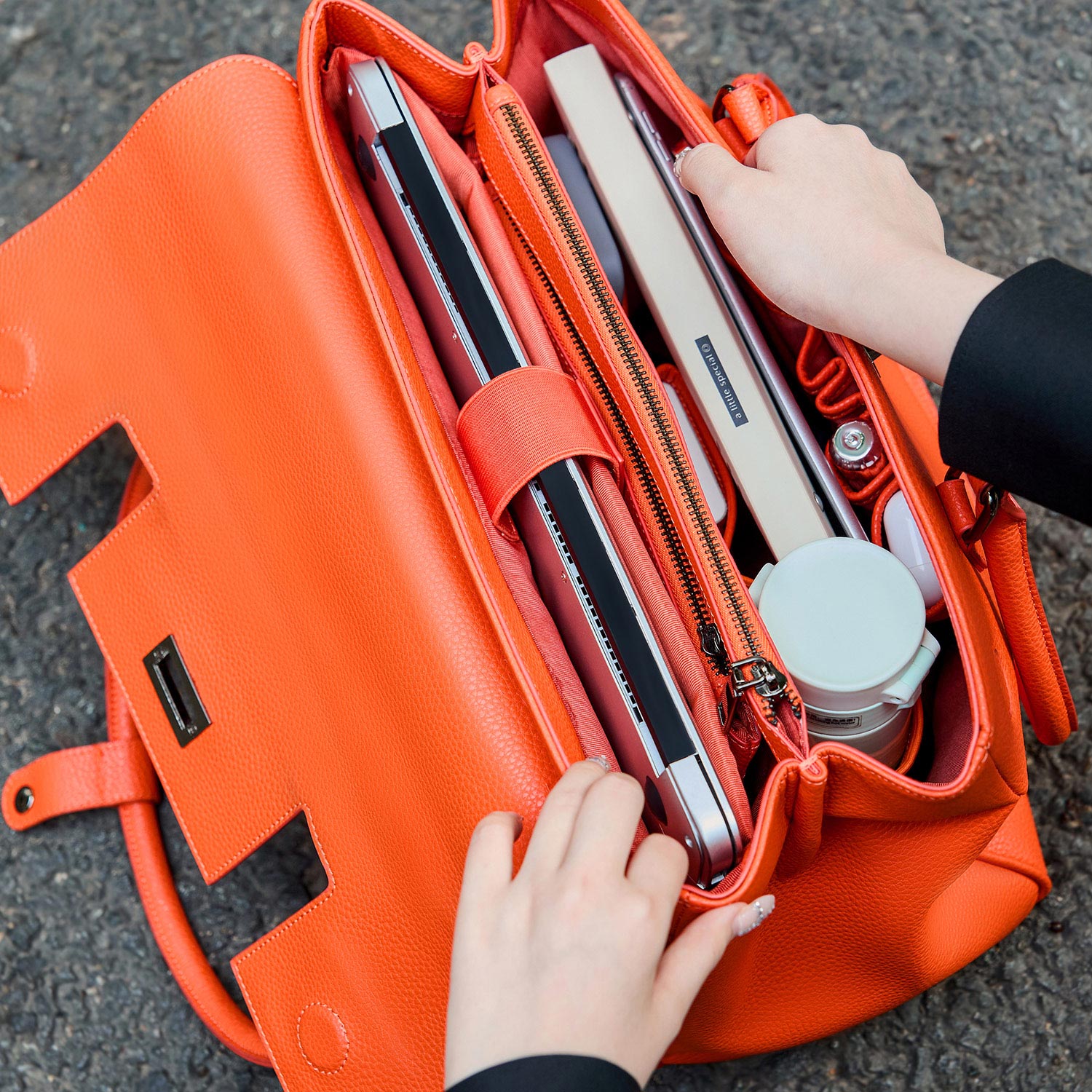 Victoria Hyde Jolene Business-Tasche: Intelligente Innenorganisation mit Fächern für Laptop, Smartphone, Stifte und Lippenstift – perfekt organisiert.