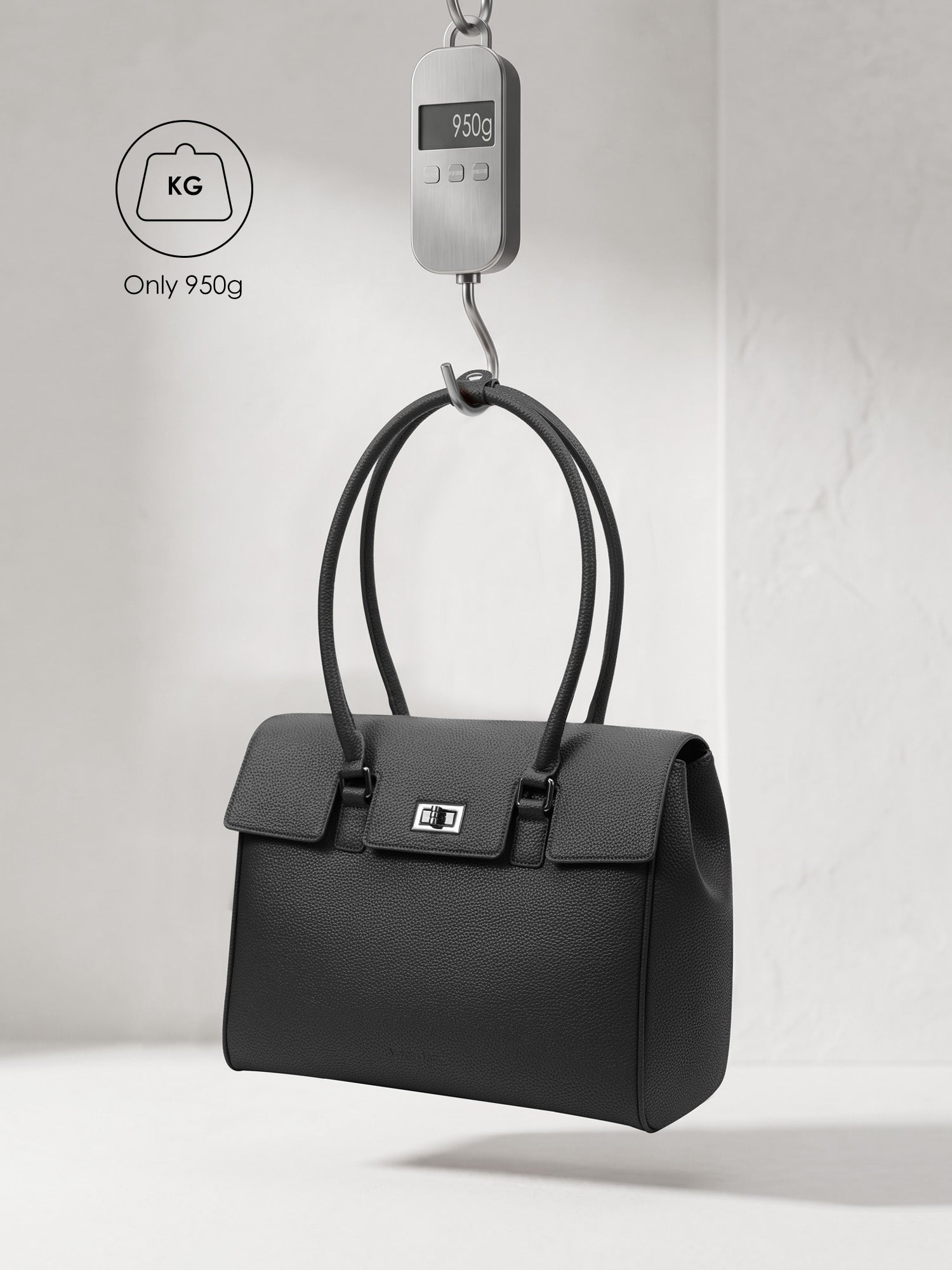 Lightweight 950g Victoria Hyde Jolene Medium business bag with self-standing structured base