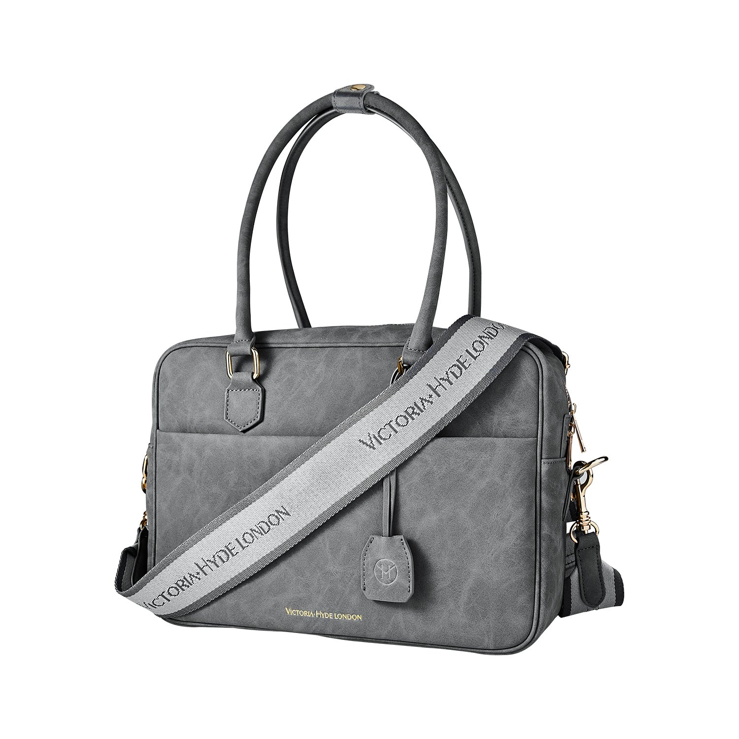 New Work Bag Margaret Grey modern work bag sustainable tote bag with laptop compartment for women in business