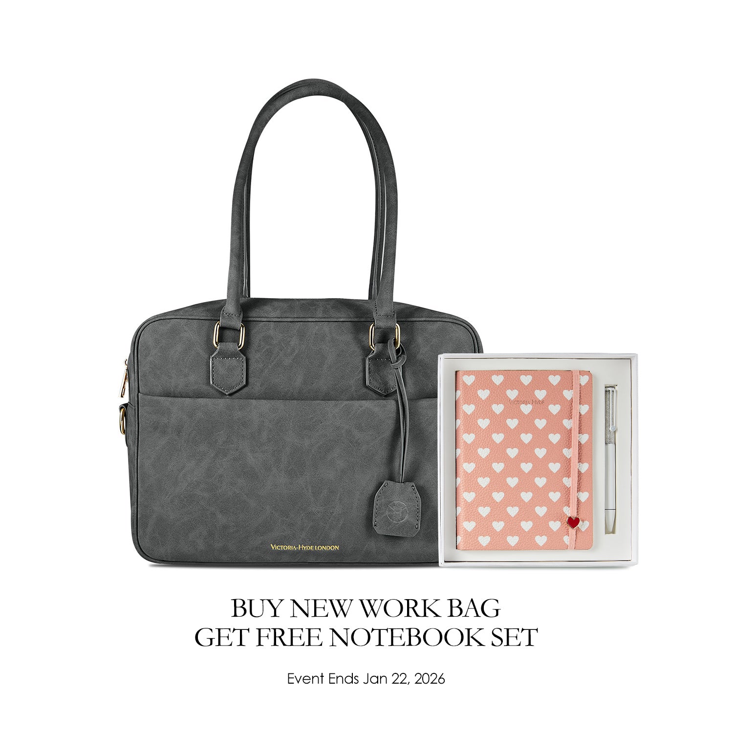 New Work Bag Margaret Grey modern work bag sustainable tote bag with laptop compartment for women in business