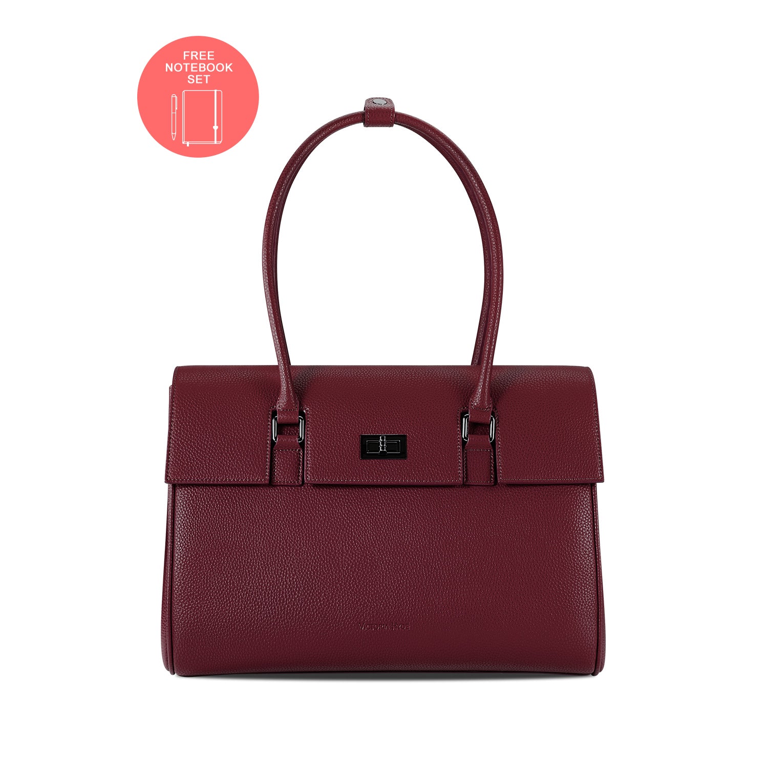 New Work Bag Jolene Red modern work bag sustainable tote bag with laptop compartment for women in business
