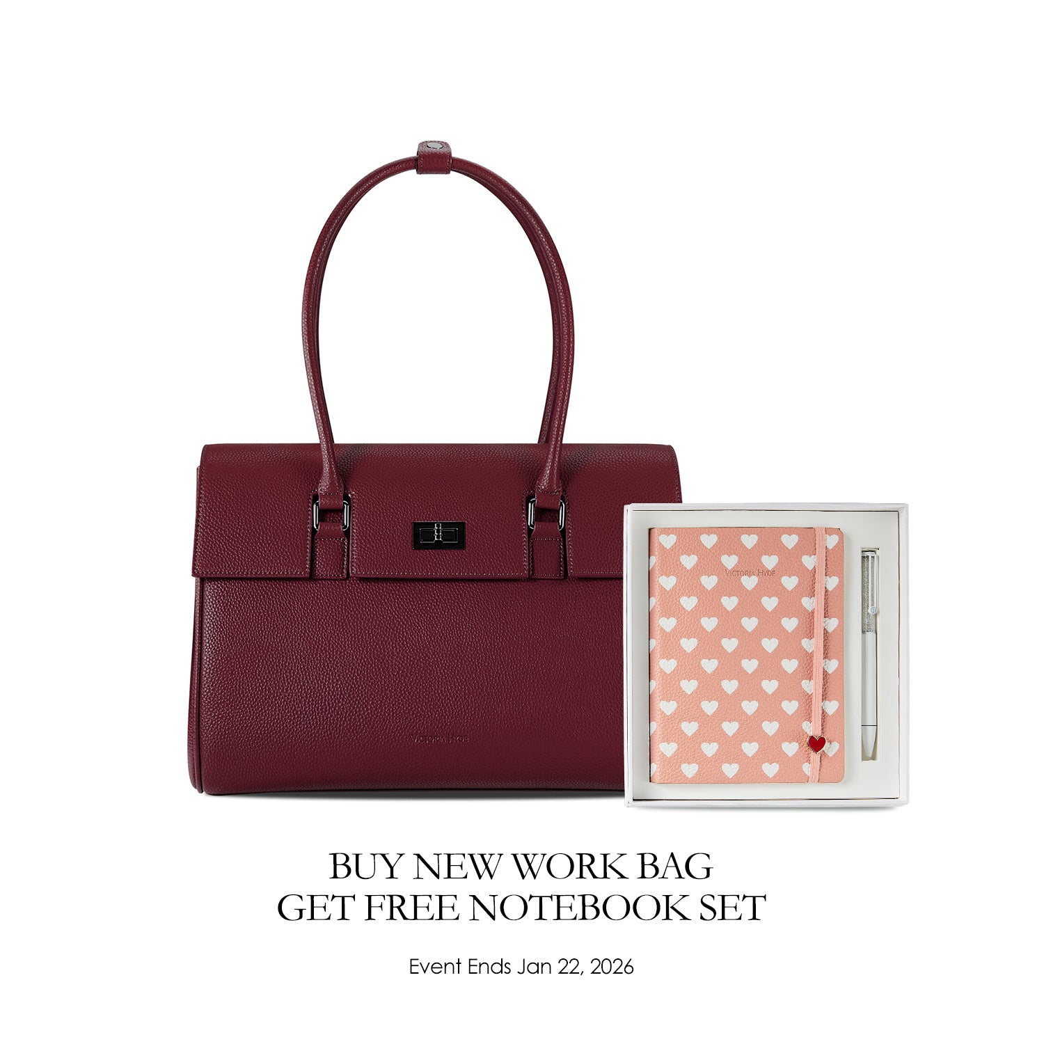 New Work Bag Jolene Red modern work bag sustainable tote bag with laptop compartment for women in business