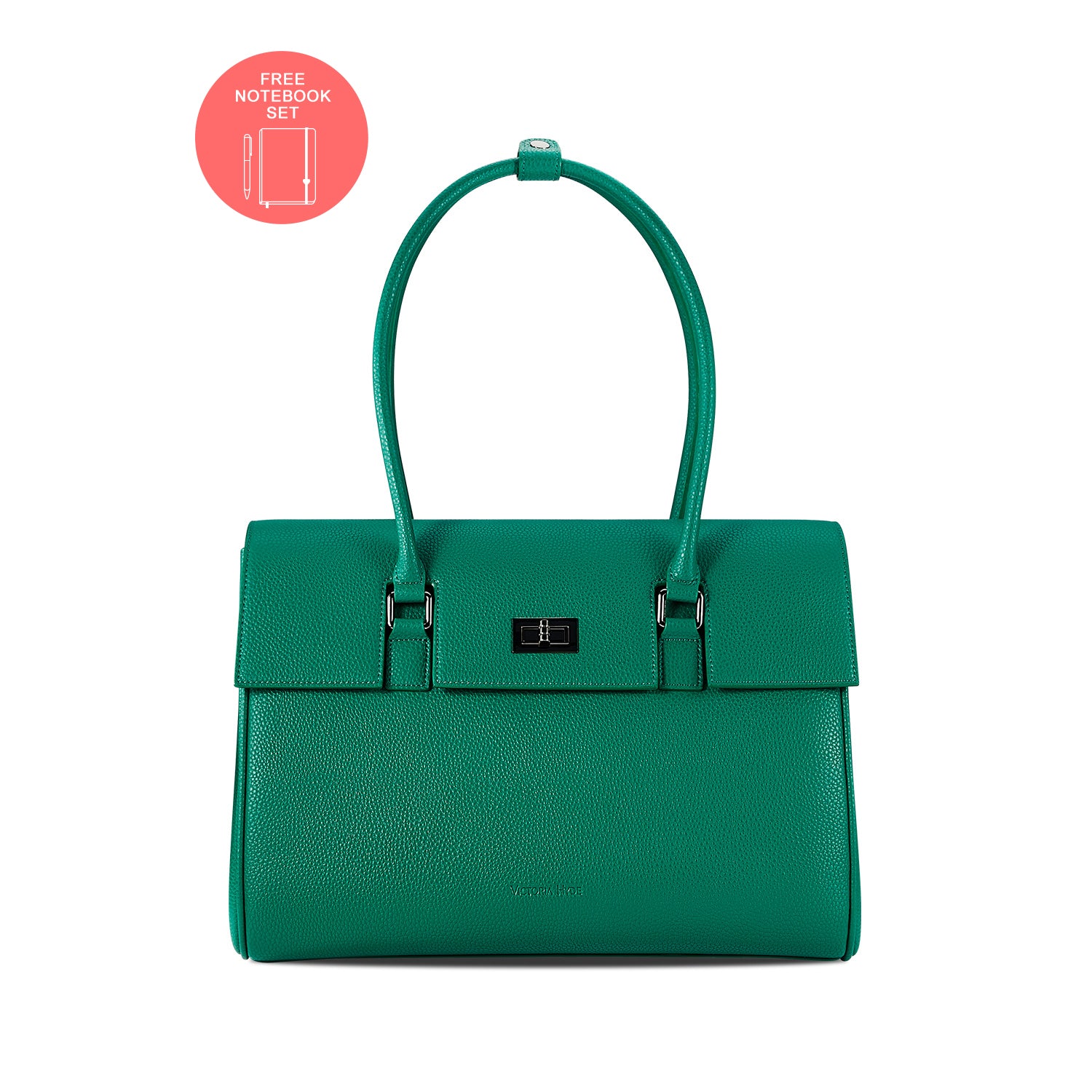 New Work Bag Jolene Green modern work bag sustainable tote bag with laptop compartment for women in business